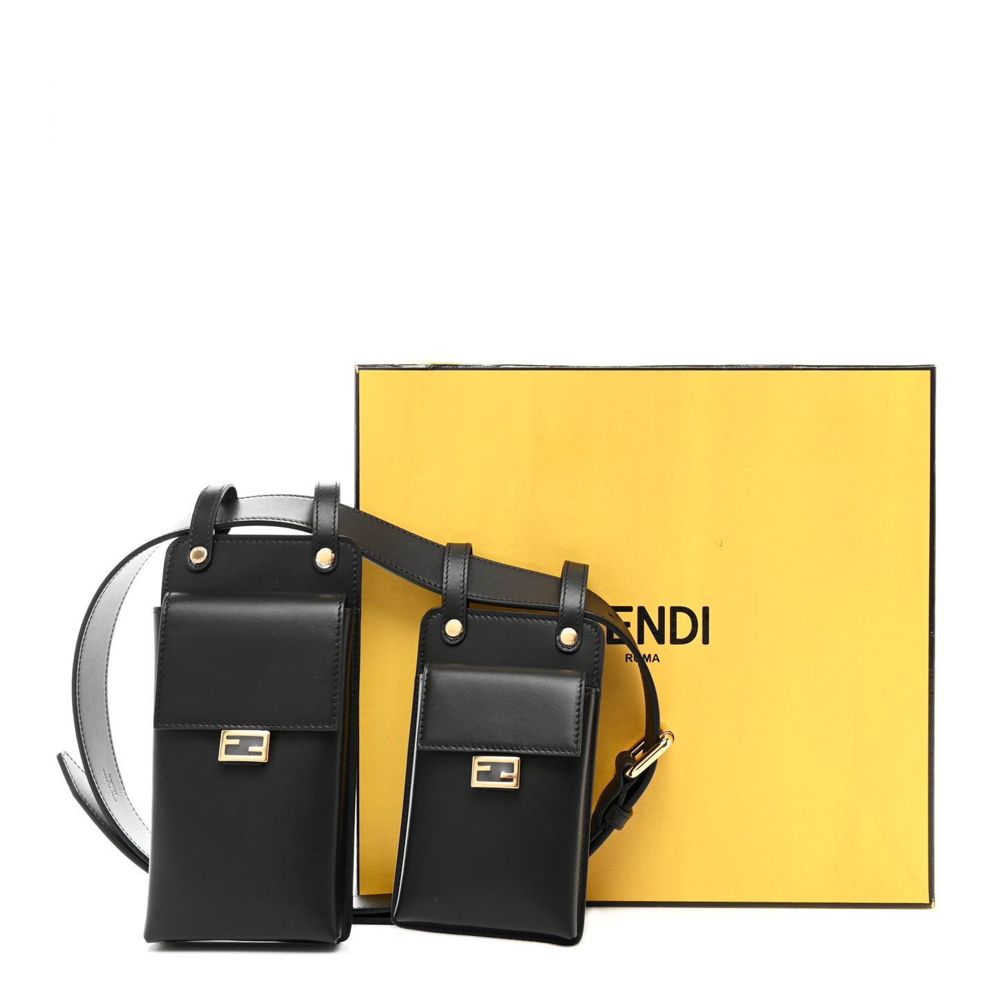 Calfskin Multi Pocket Belt Black