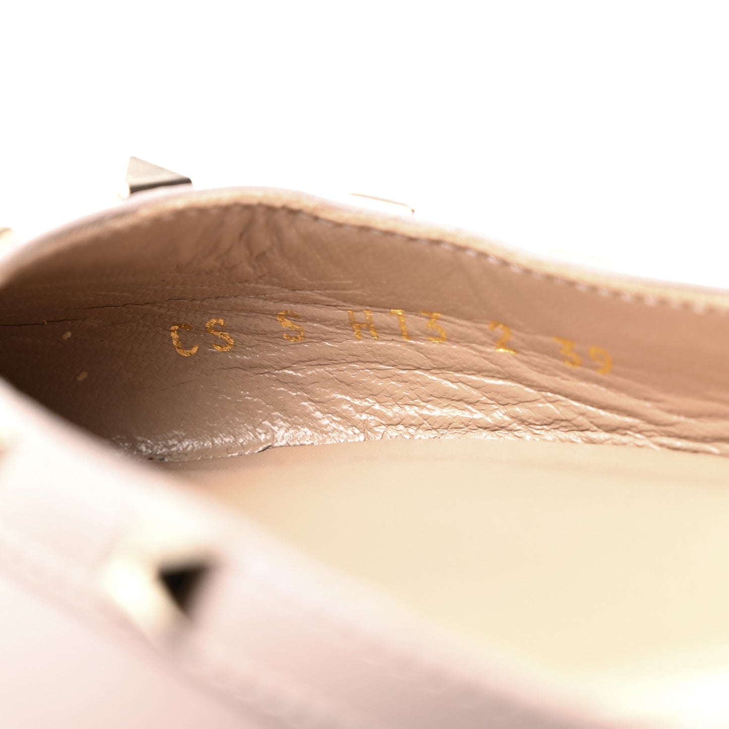 Nappa Rockstud Slingback Flats 39 Poudre