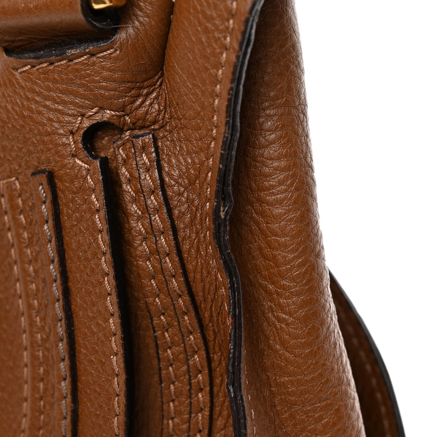 Calfskin Medium Marcie Satchel Tan