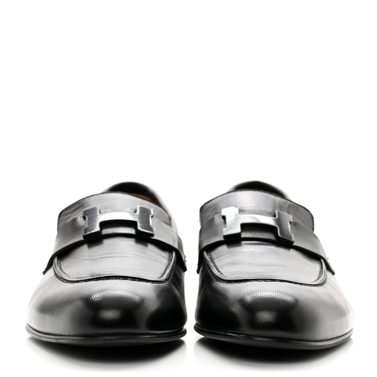 Goatskin Mens Paris Loafers 40.5 Black