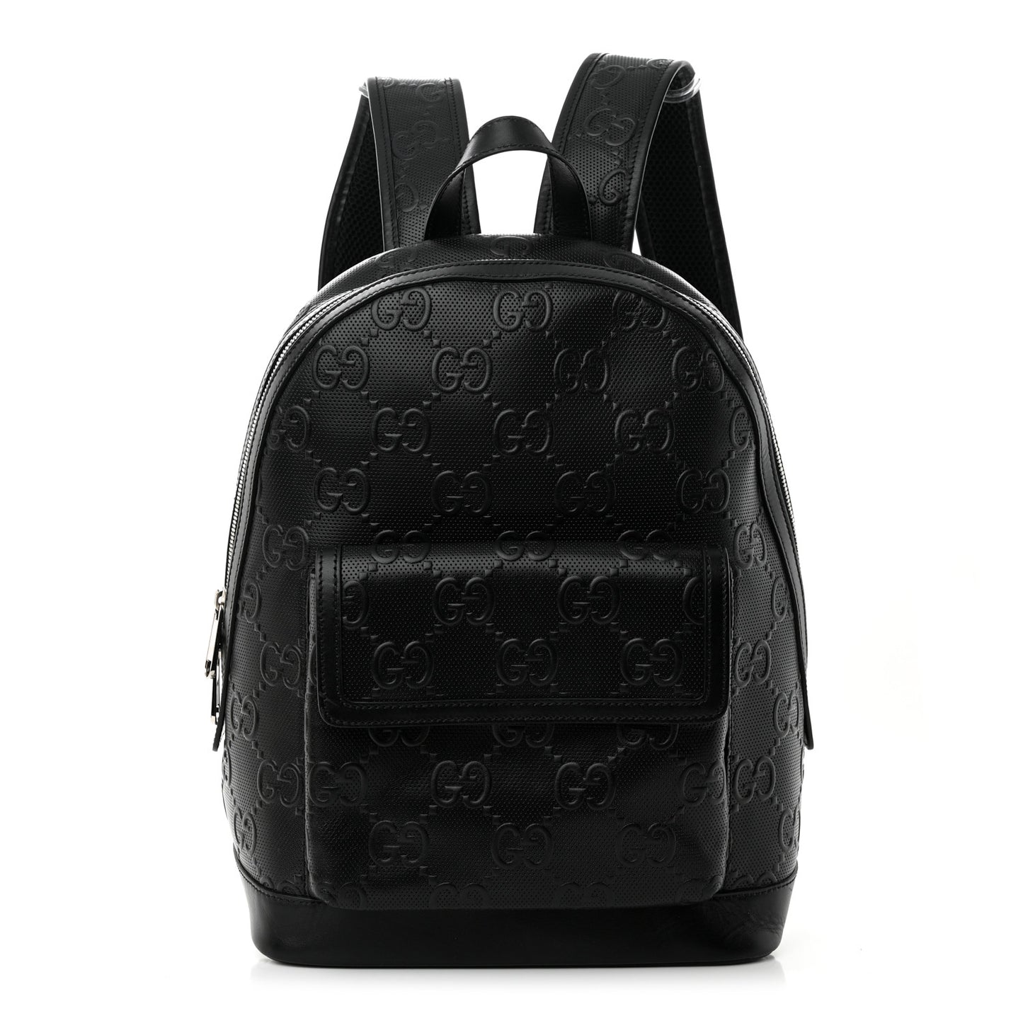 Calfskin GG Tennis Embossed Backpack Black