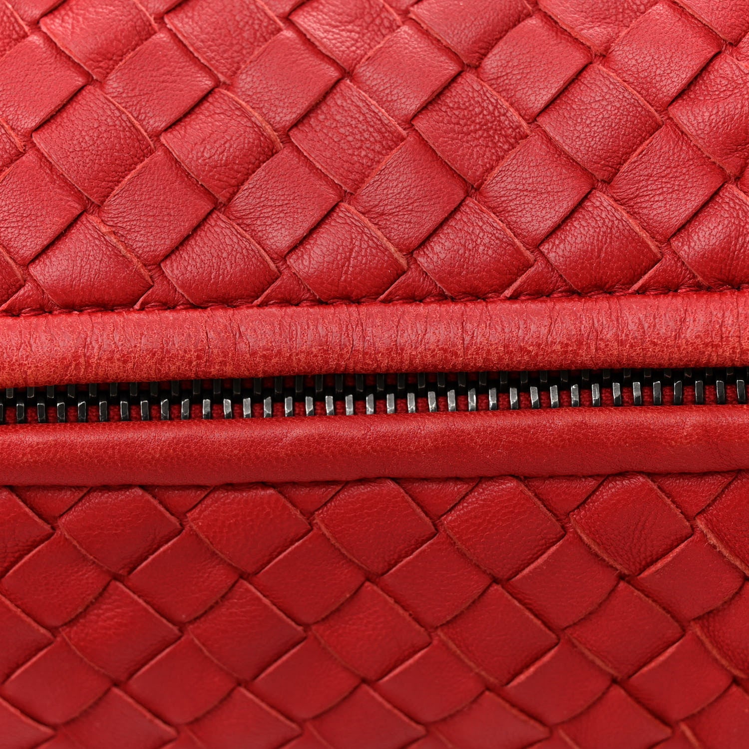 Bottega Veneta Nappa Intrecciato Large Veneta Hobo Red 11 of 11