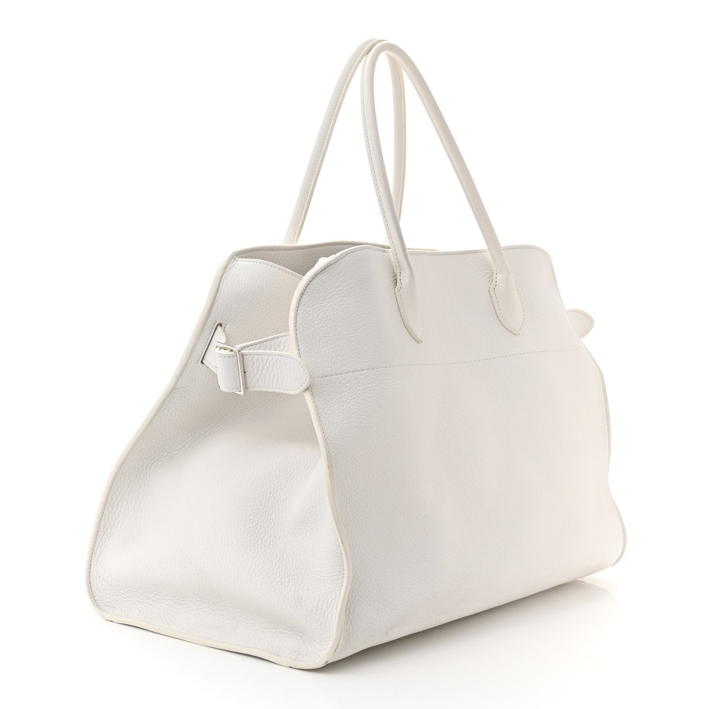Grained Calfskin Soft Margaux 17 White