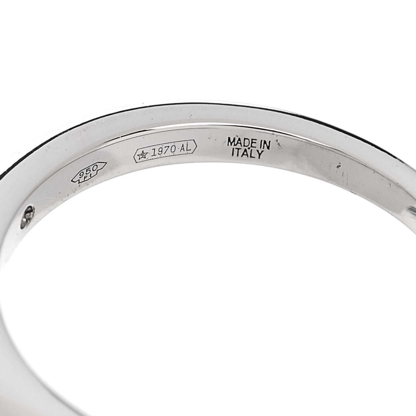 Platinum Diamond Fedi Wedding Band Ring 45 3.5