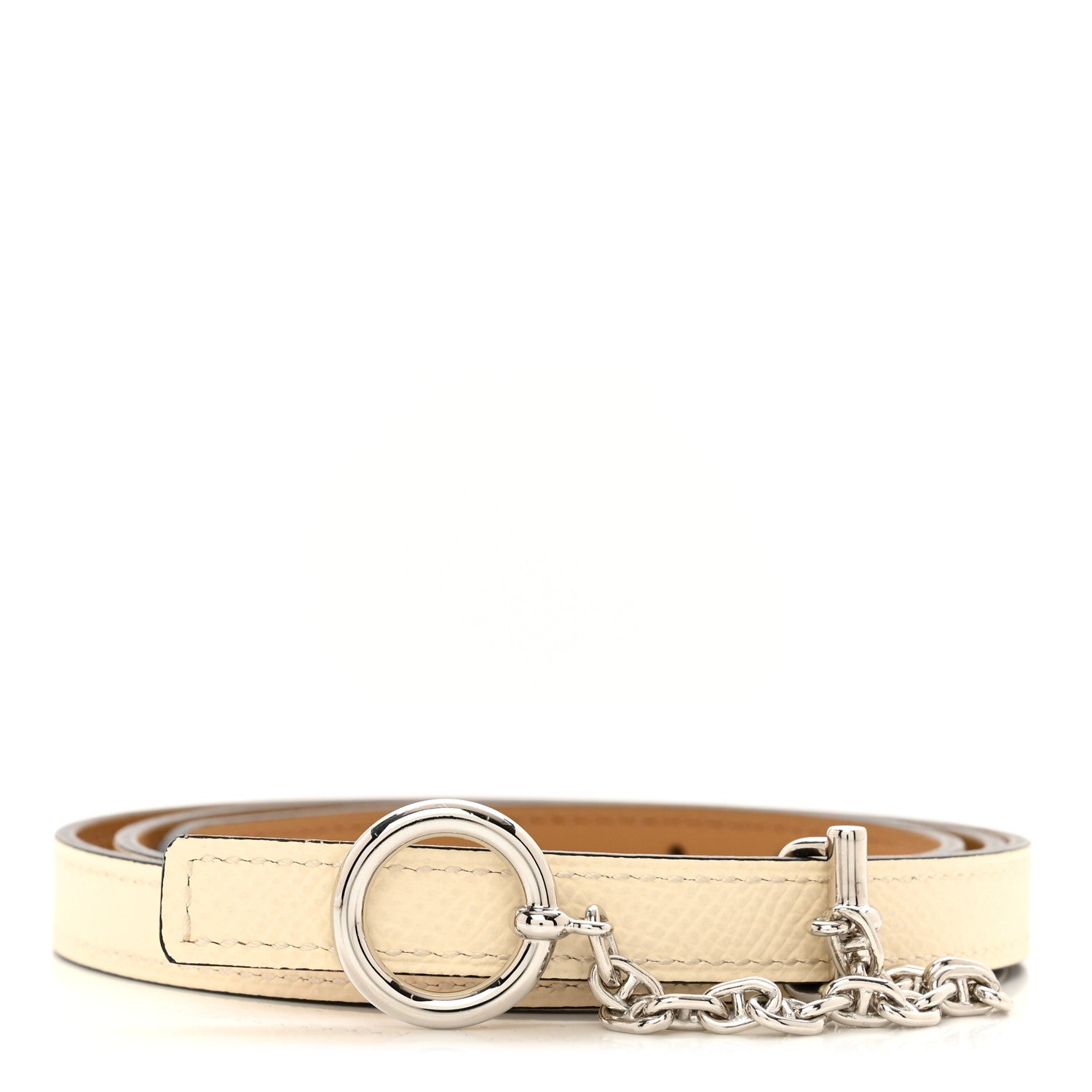 Hermes Epsom Swift Carrousel 13mm Belt 80 32 Nata Biscuit 1 of 4