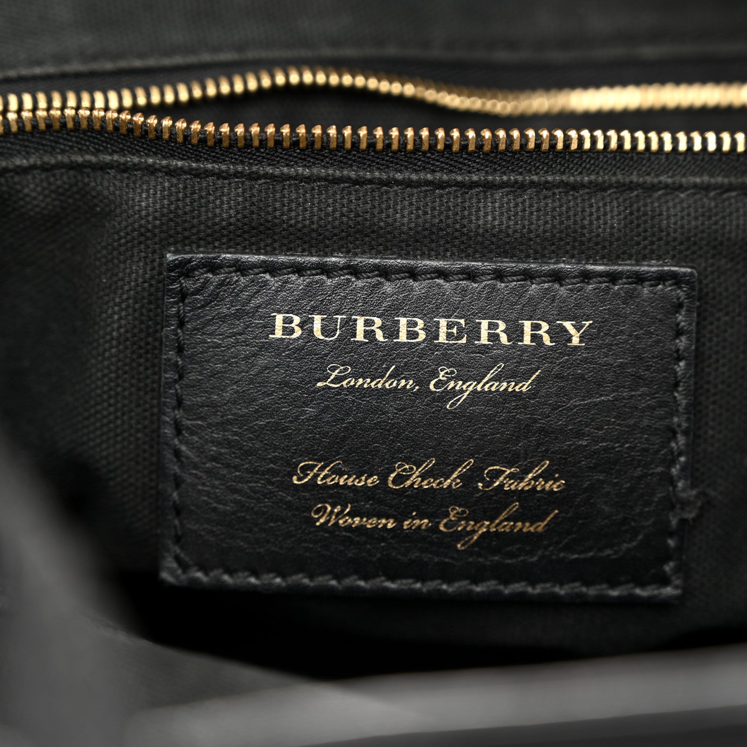 Burberry Grainy Calfskin House Check Small Canterbury Black 6 of 13