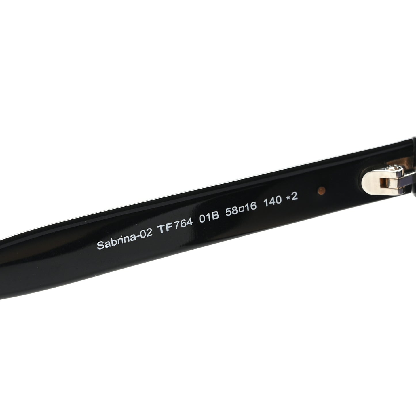 Acetate Sabrina Square Sunglasses TF764 Black