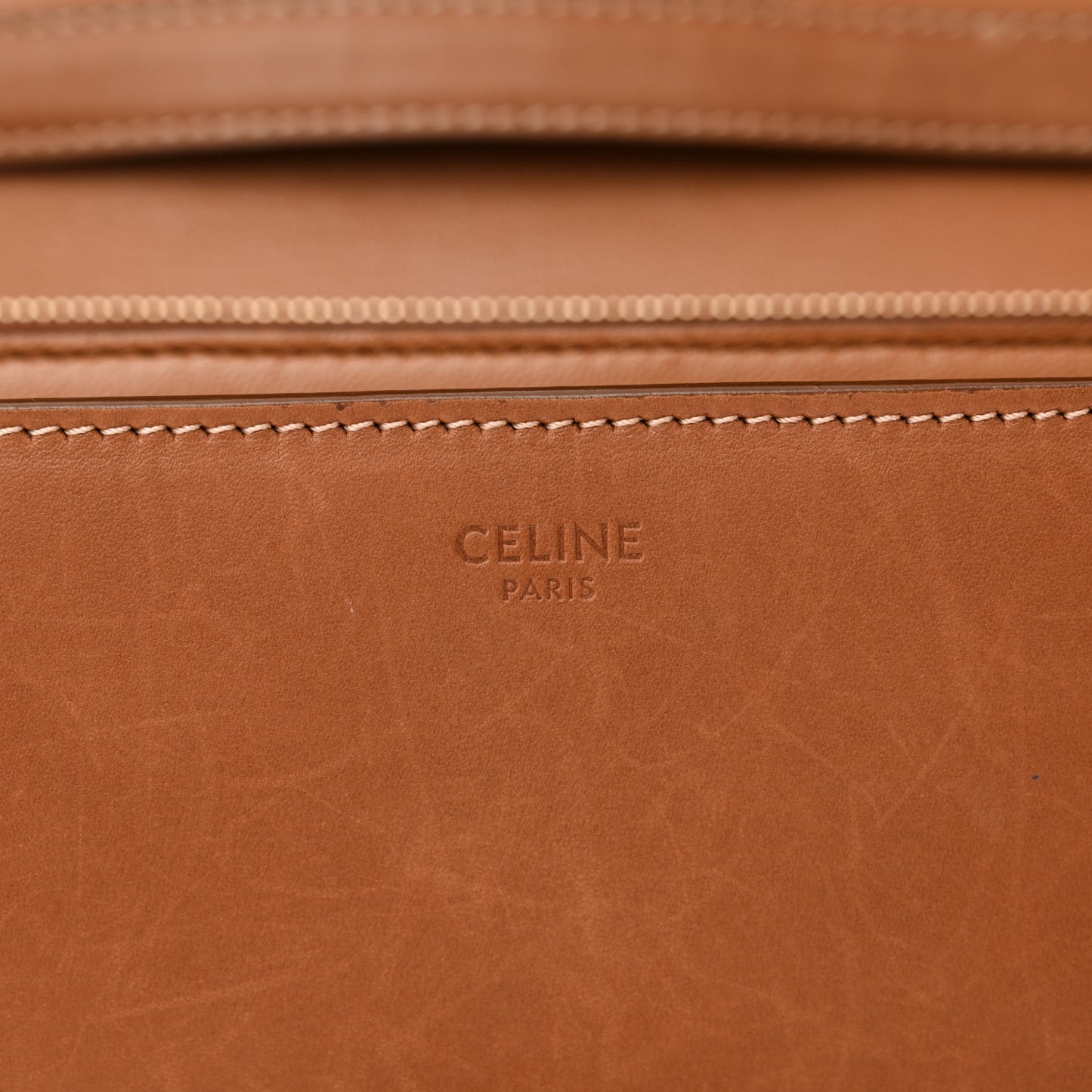 Natural Calfskin Medium Classic Box Flap Bag Tan