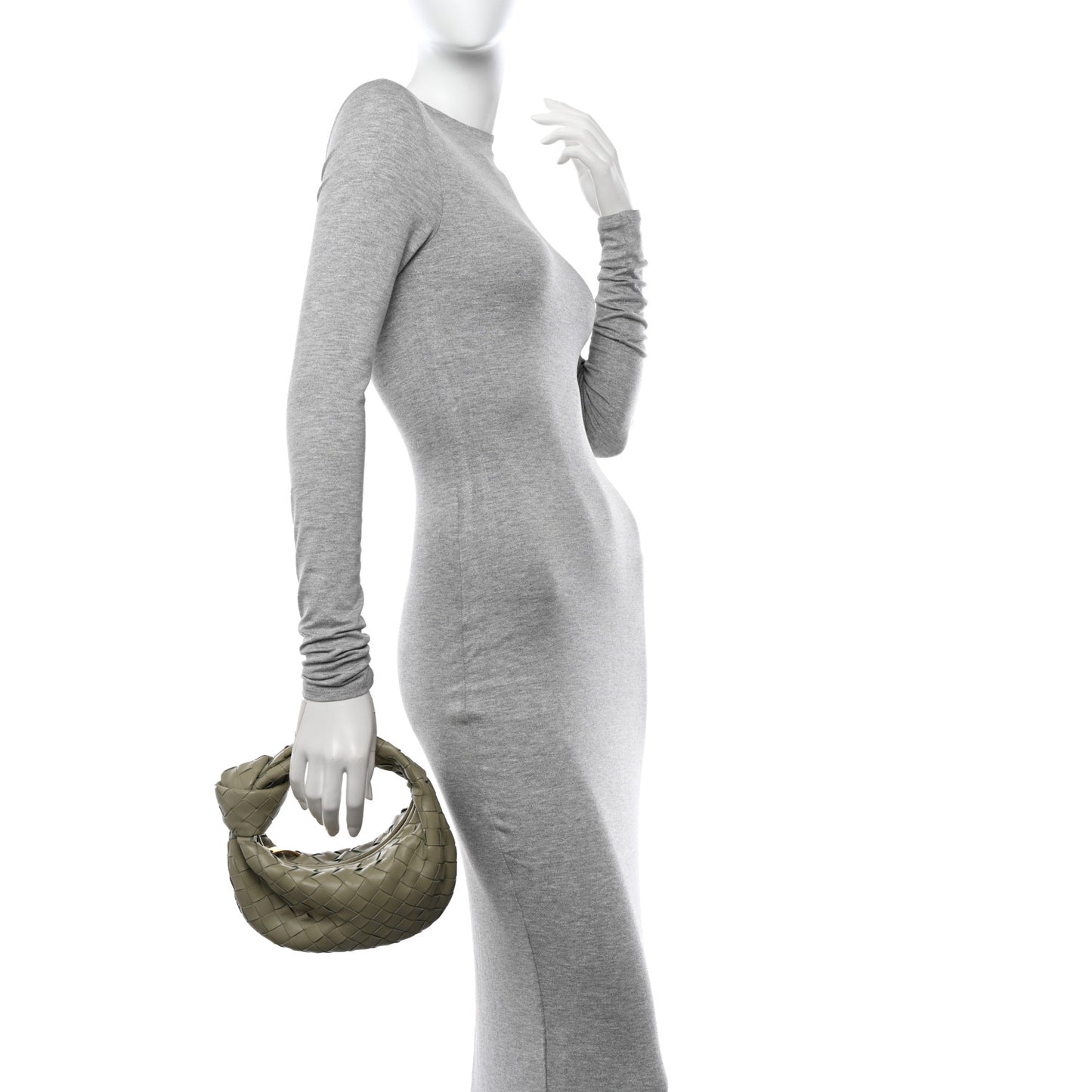 Nappa Intrecciato Mini Jodie Travertine