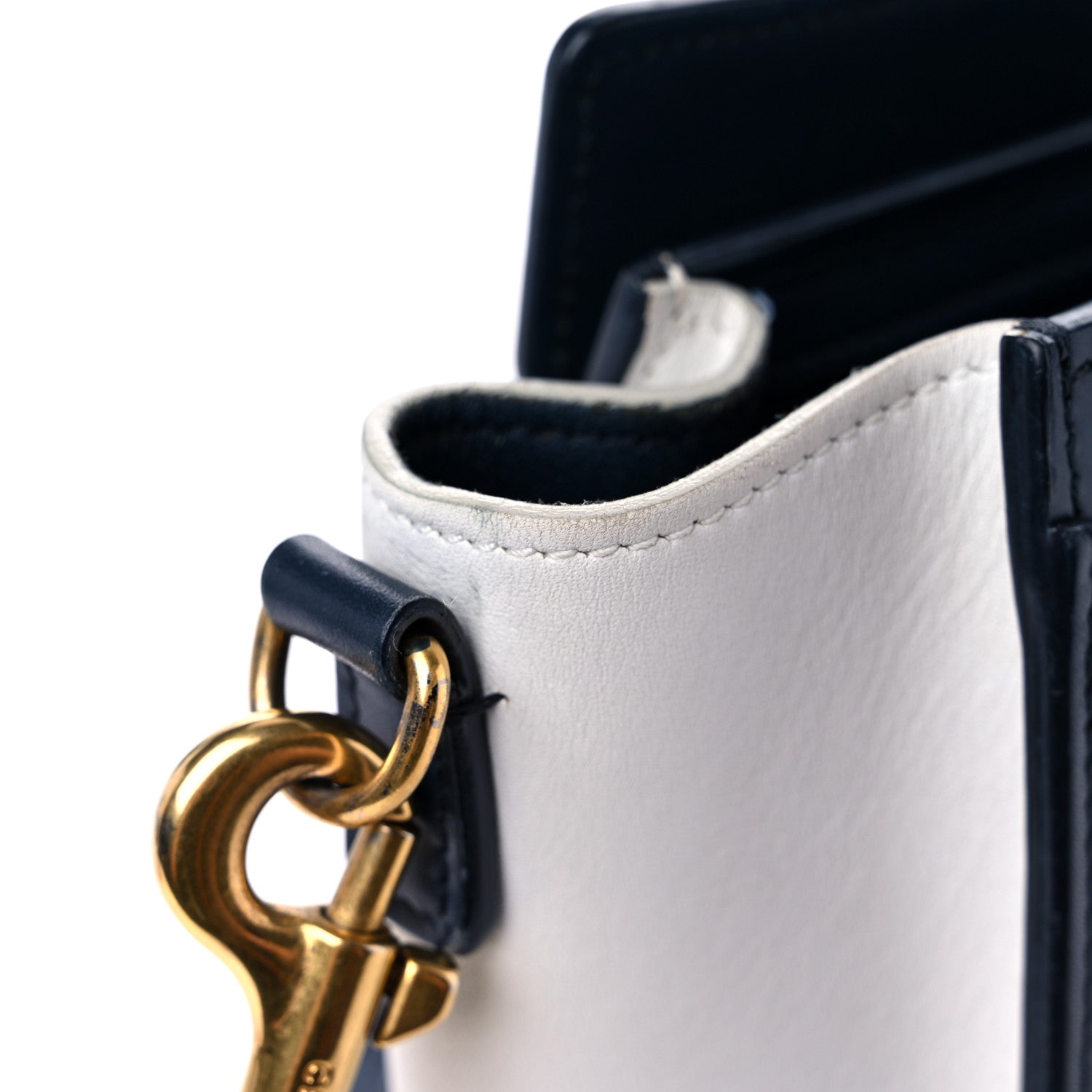 Celine Drummed Calfskin Nano Tri-Color Luggage Firefly 13 of 13