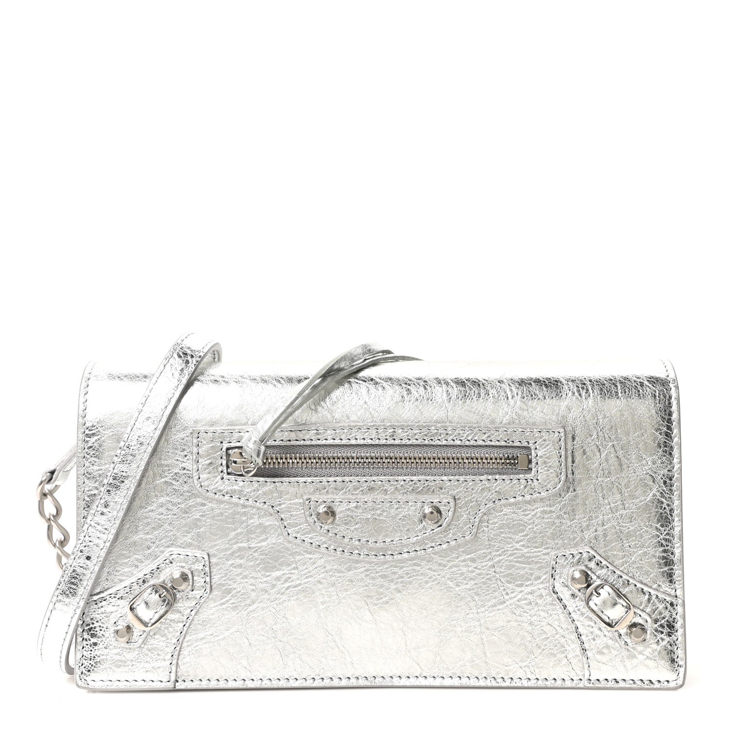 Balenciaga Metallized Arena Lambskin Classic Silver Hardware Le