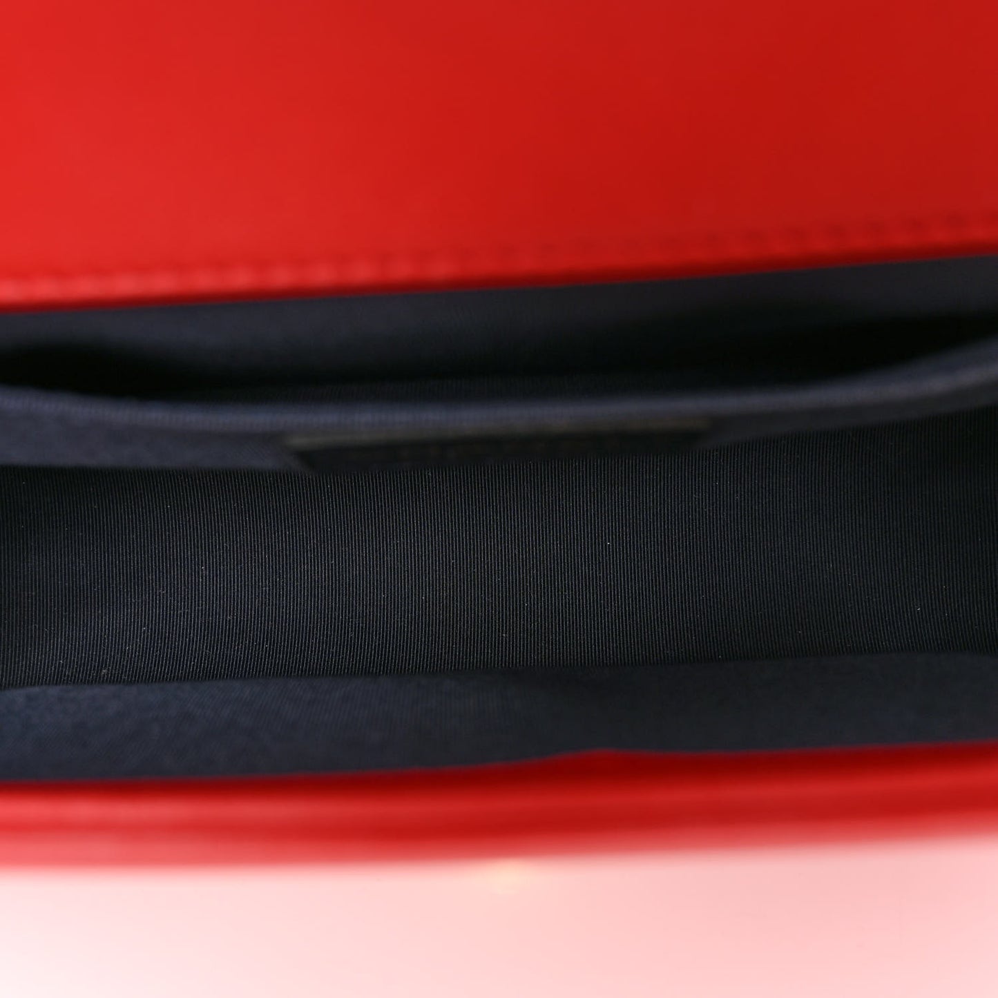 Lambskin Embossed Medium Boy Cube Flap Red