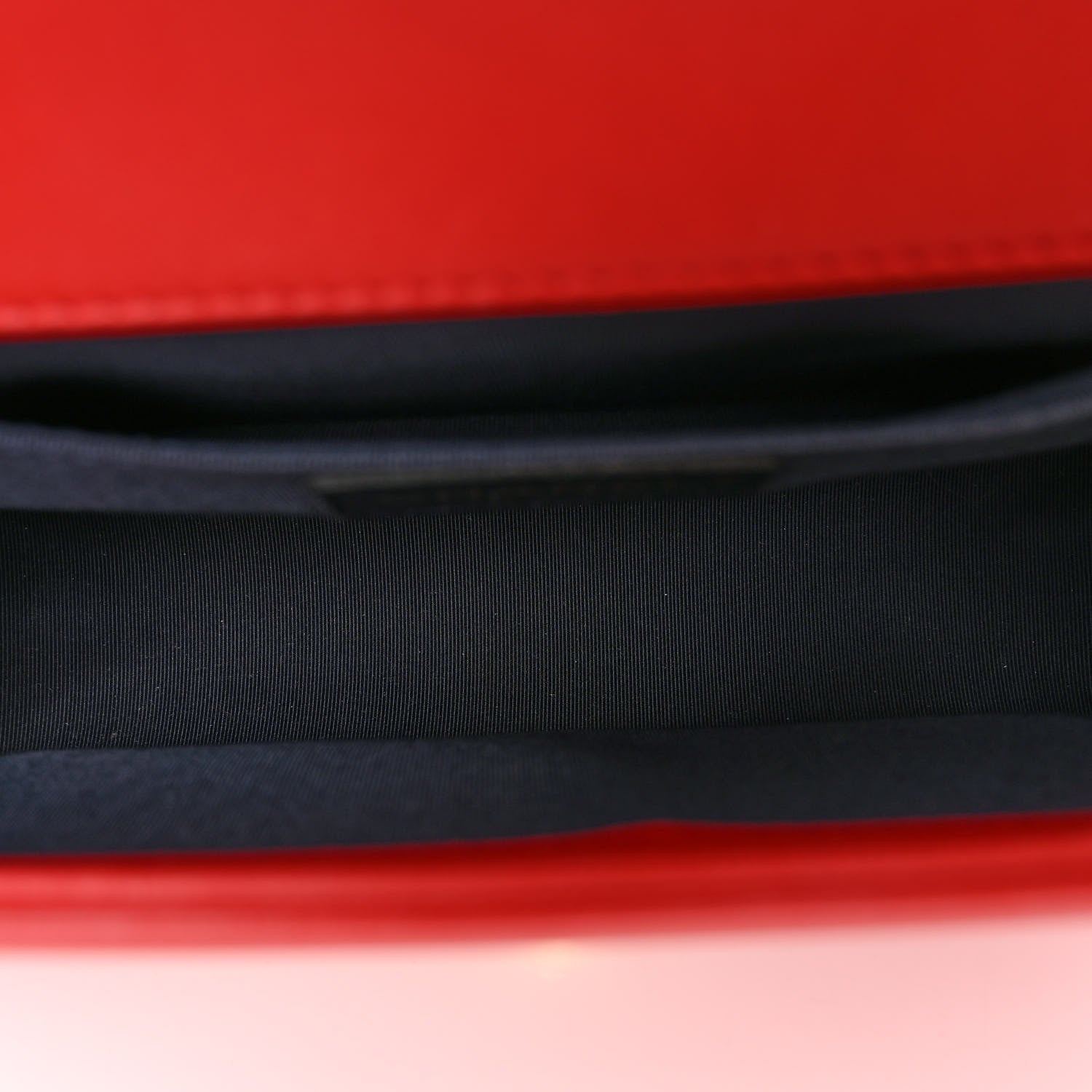 Chanel Lambskin Embossed Medium Boy Cube Flap Red 5 of 10