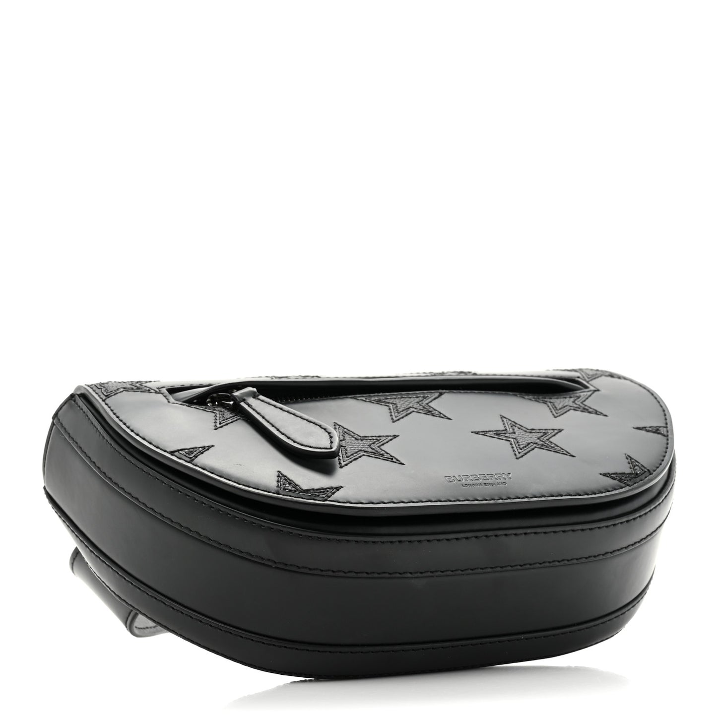 Calfskin Small Star Olympia Belt Bag Black