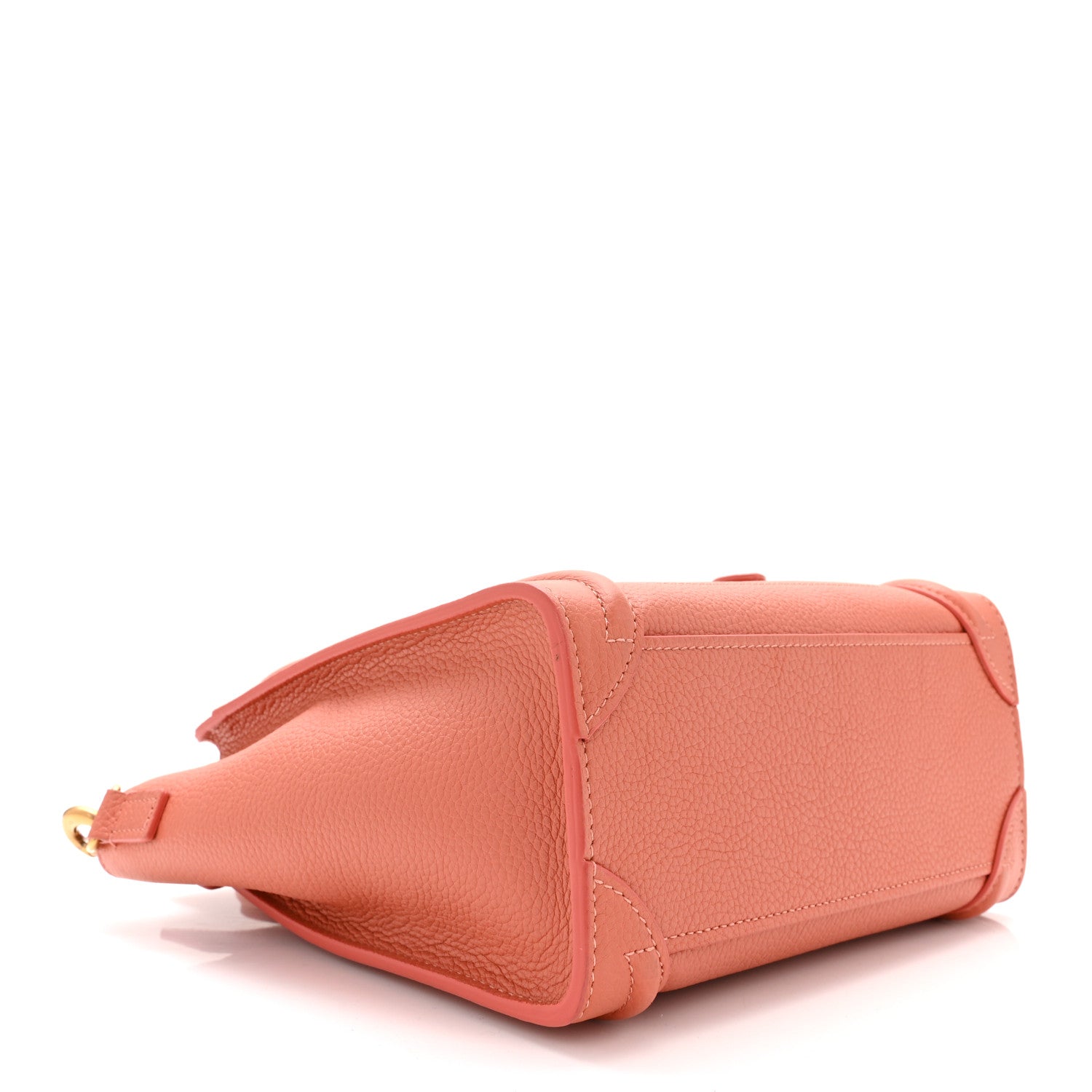 Celine Drummed Calfskin Nano Luggage Lychee 3 of 10