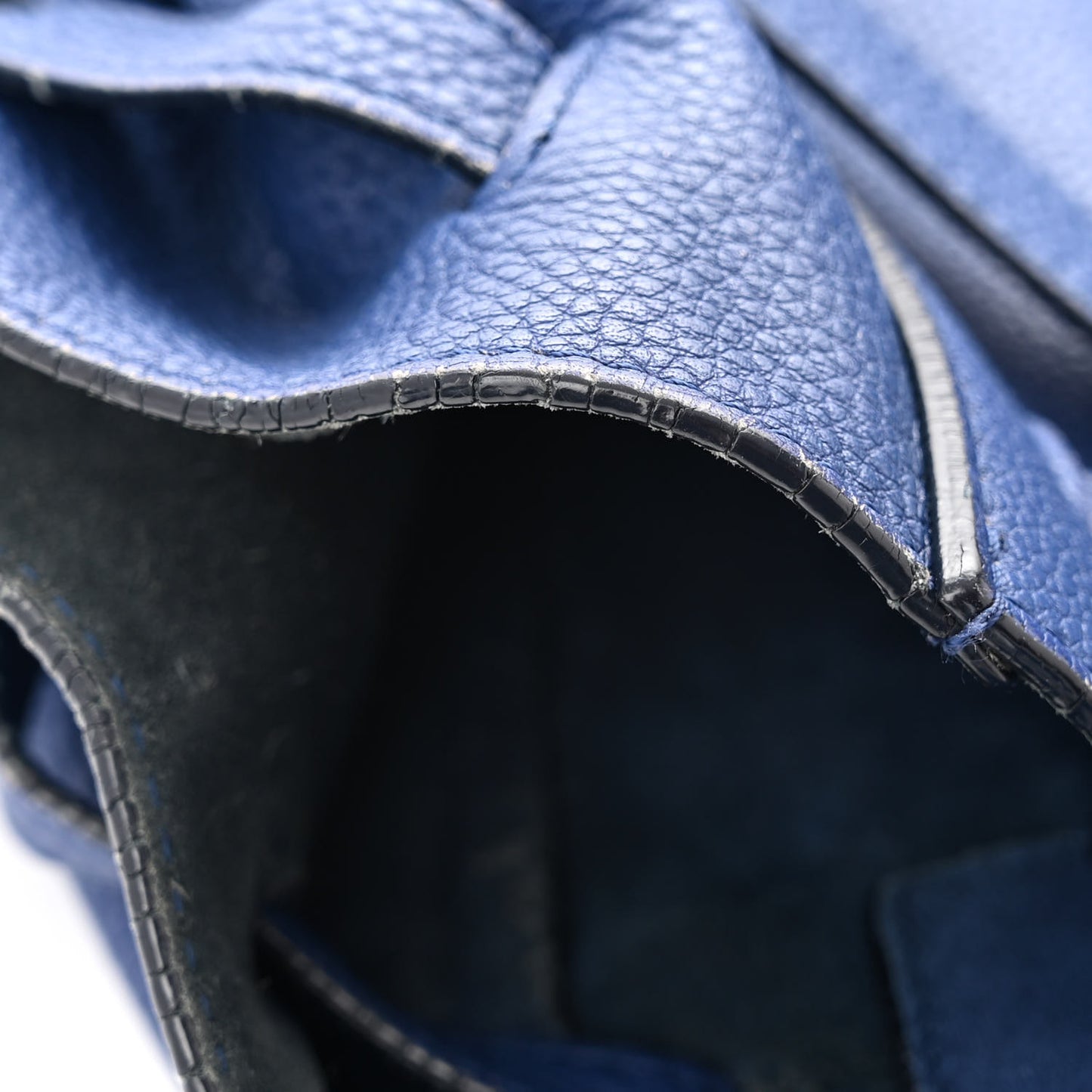 Soft Grained Calfskin Medium Belt Cabas Phantom Indigo