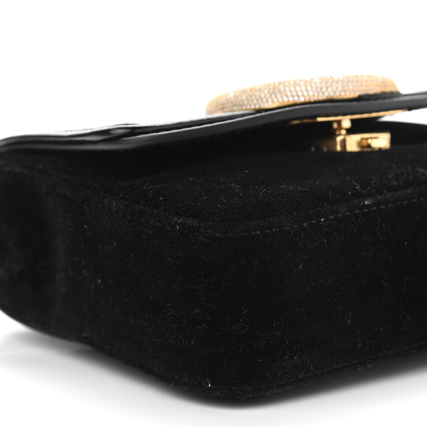 Velvet Crystal Mini C Double Carry Black