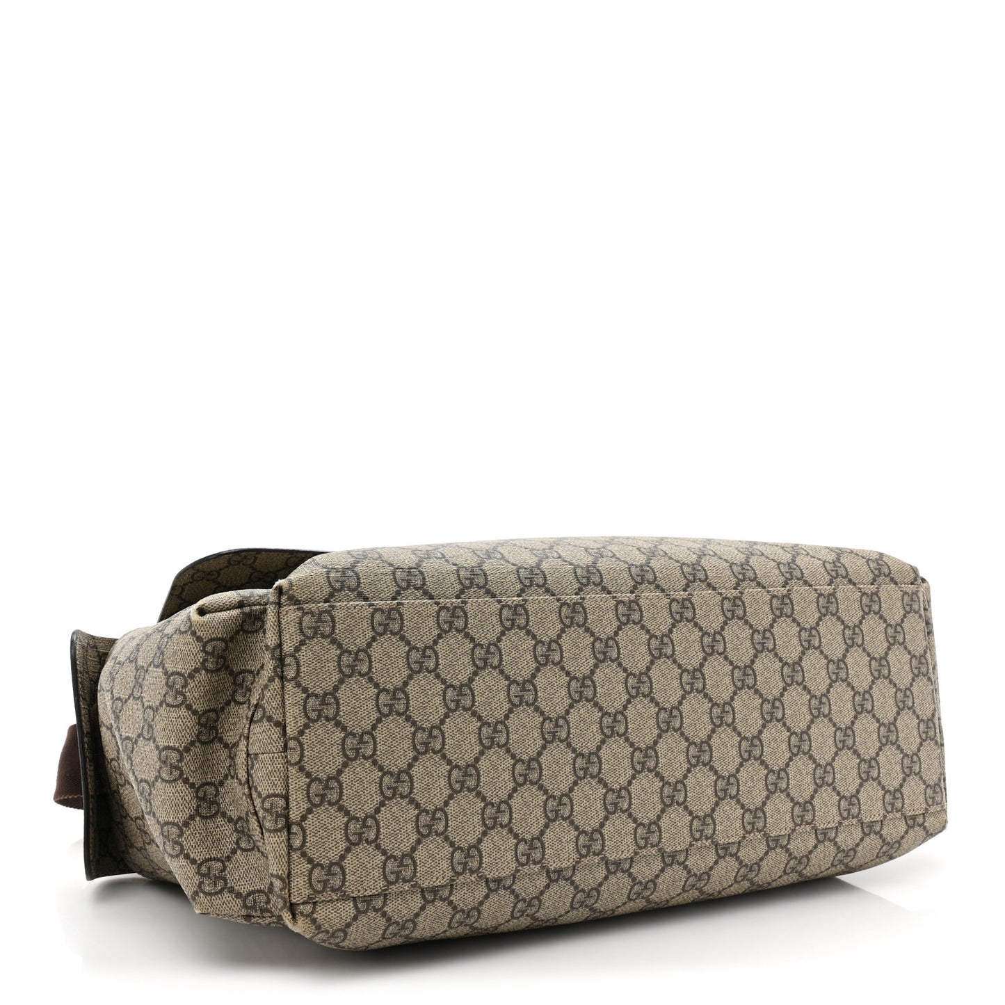 GG Plus Monogram Messenger Diaper Bag Dark Brown