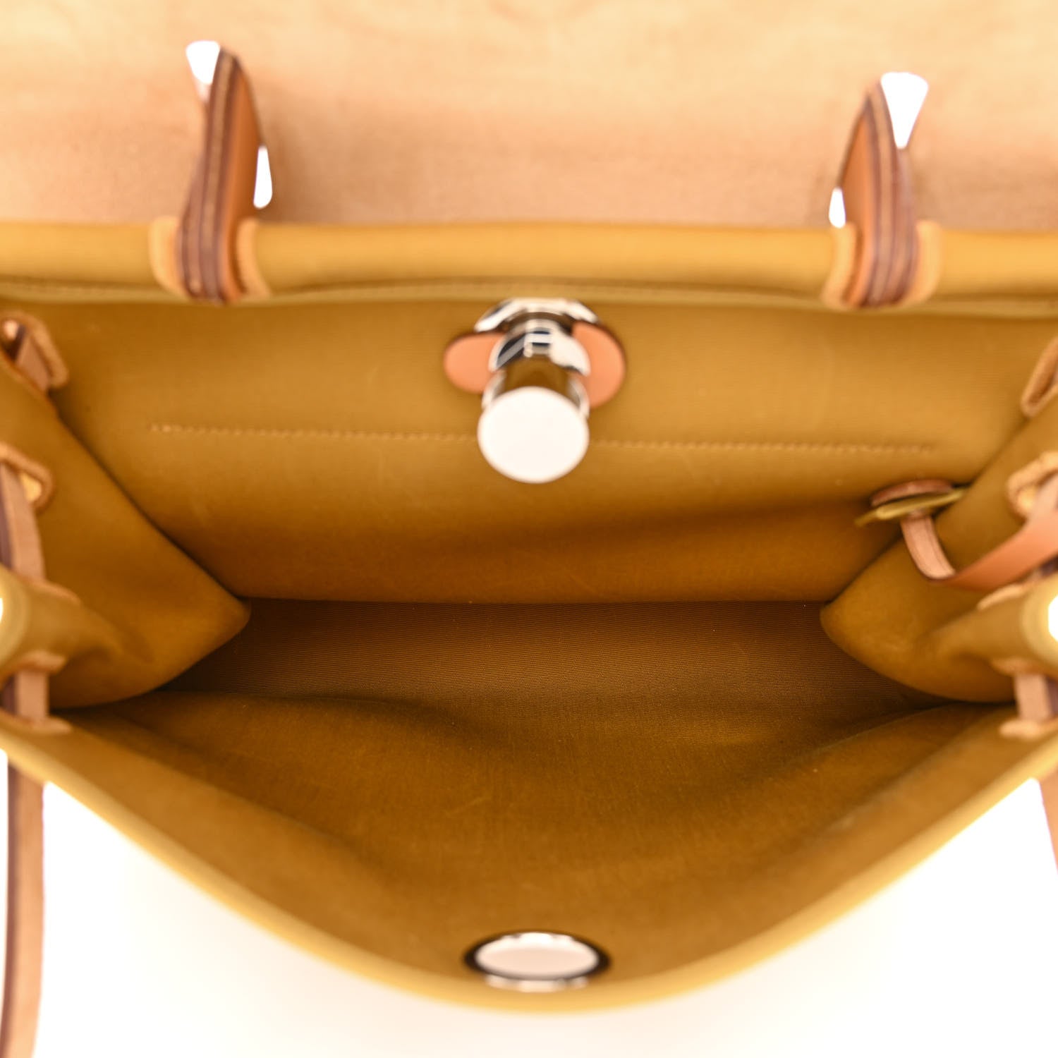 Hermes Toile Vache Hunter Herbag Zip 31 PM Cumin Naturel Sable 6 of 12