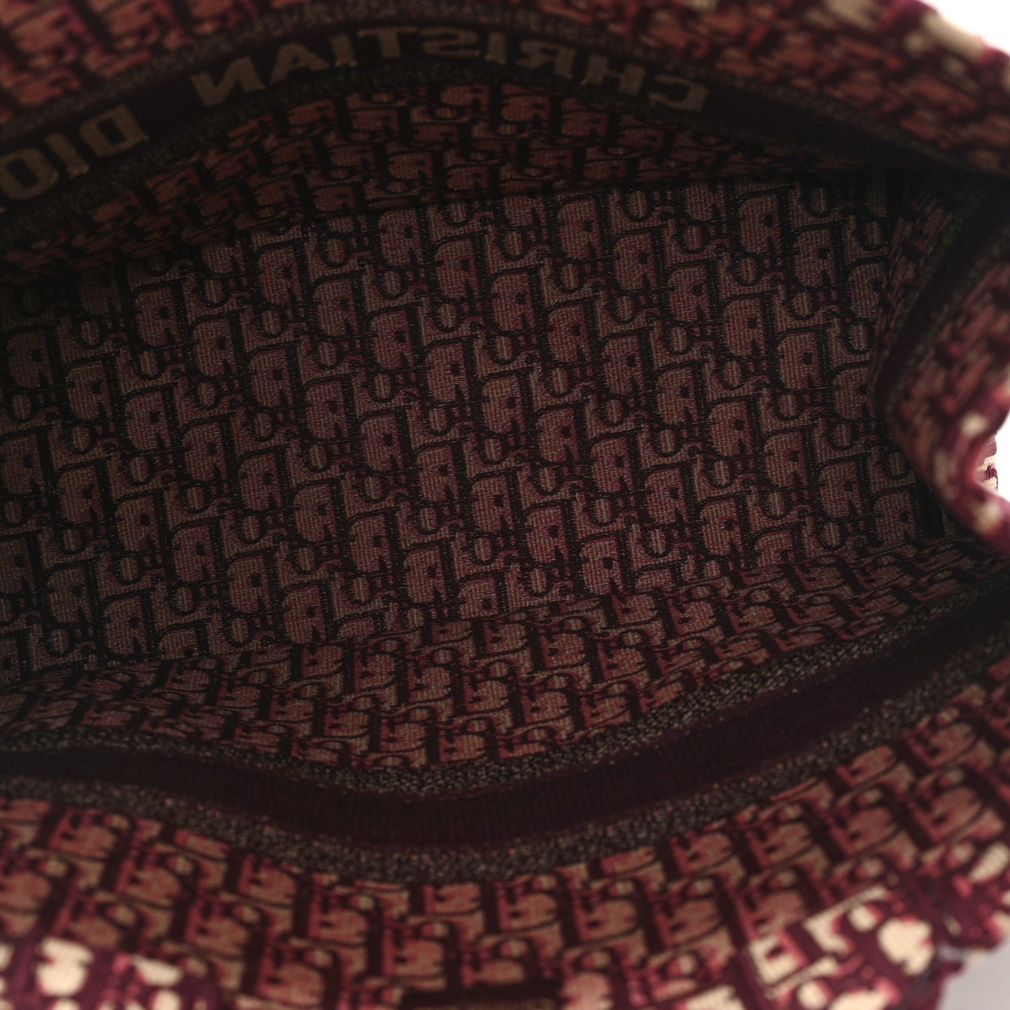 Oblique Large Book Tote Burgundy Multicolor