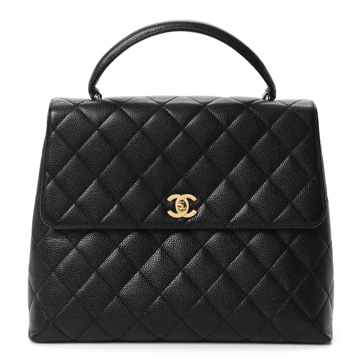 Chanel Caviar Quilted Jumbo Kelly Flap Black 1860117 – FASHIONPHILE