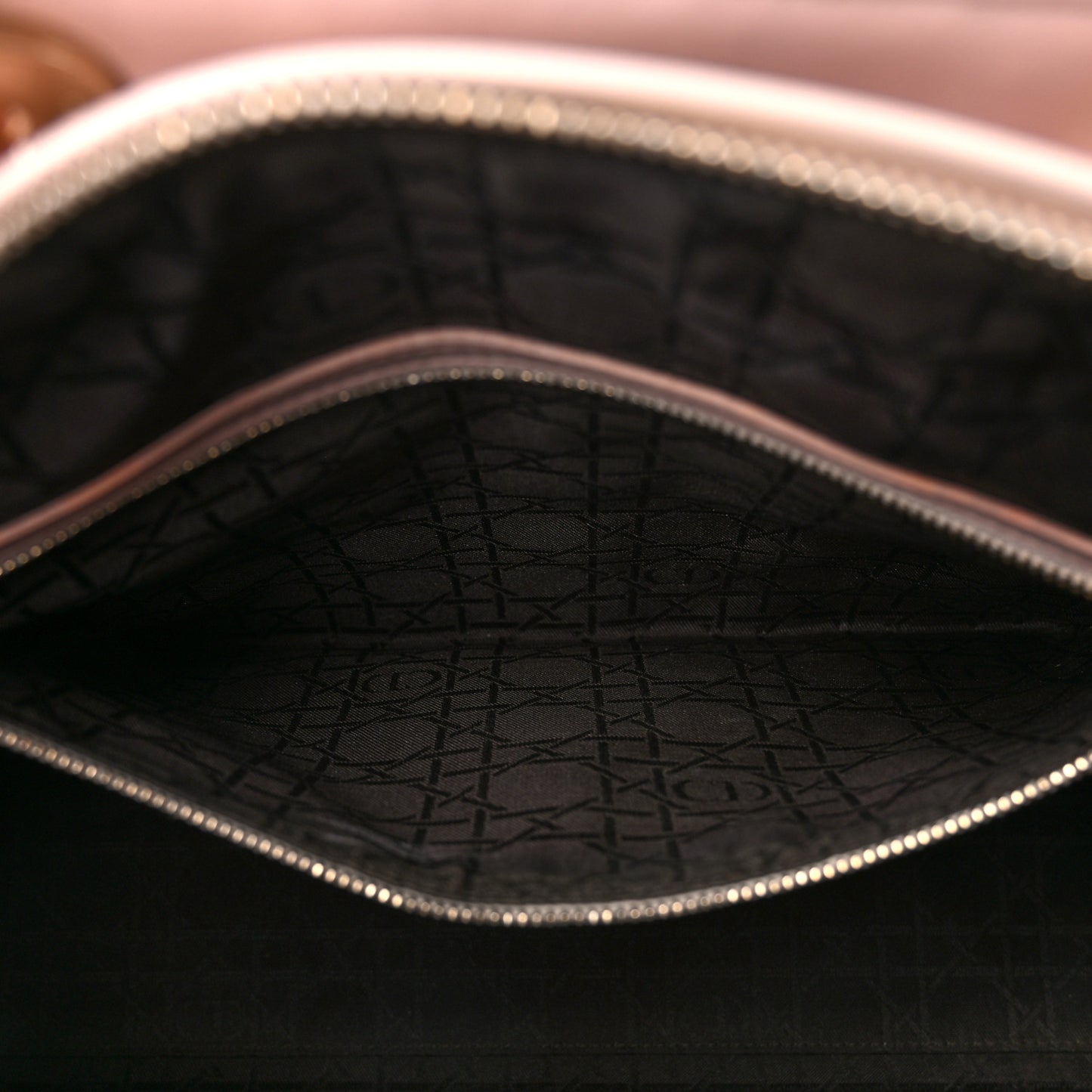 Lambskin Cannage Large Lady Dior Light Pink