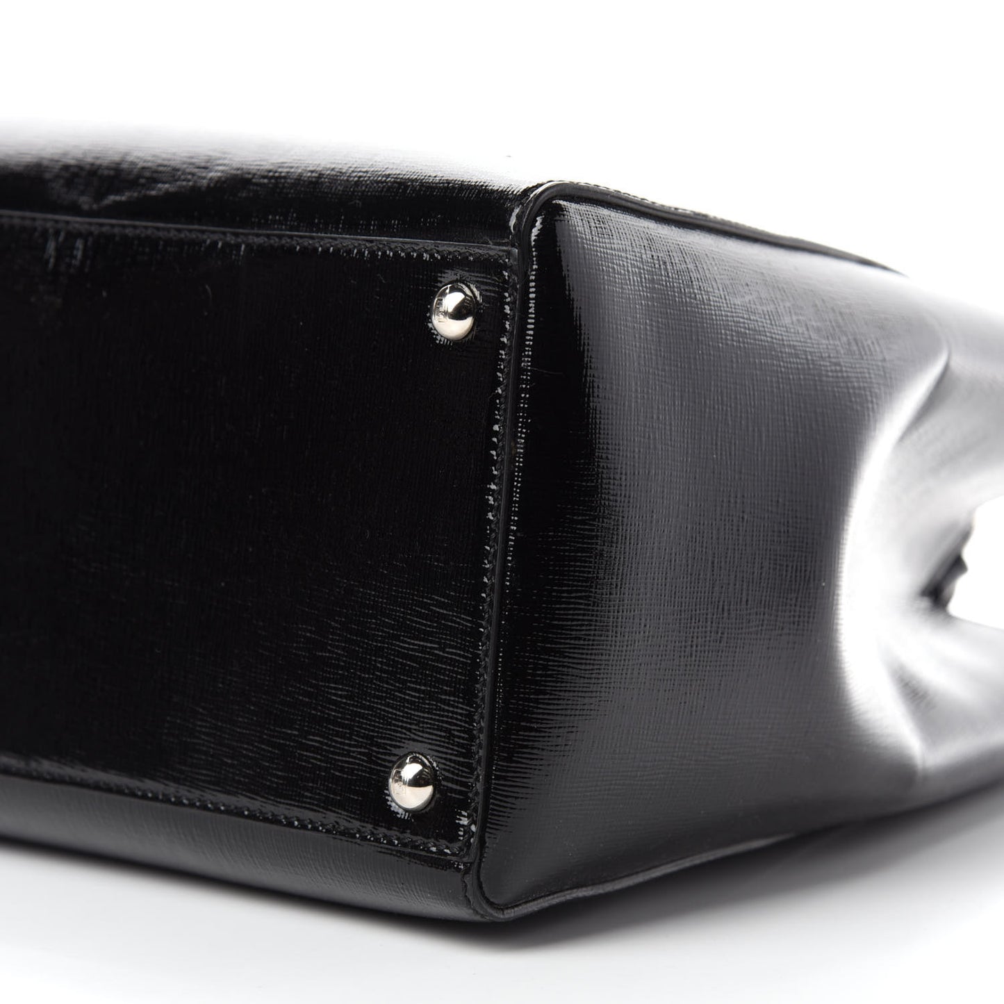 Patent Vitello Elite Regular 2Jours Tote Black