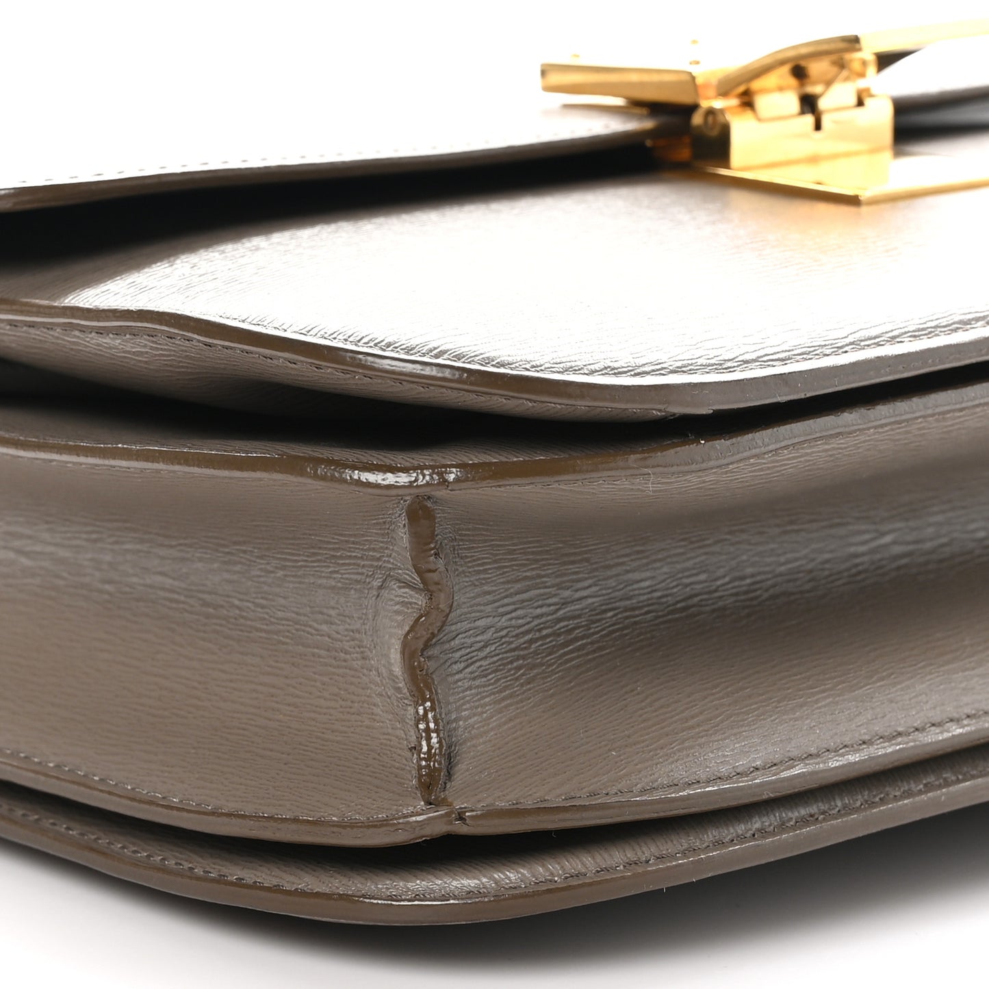 Liege Calfskin Medium Classic Box Flap Bag Souris