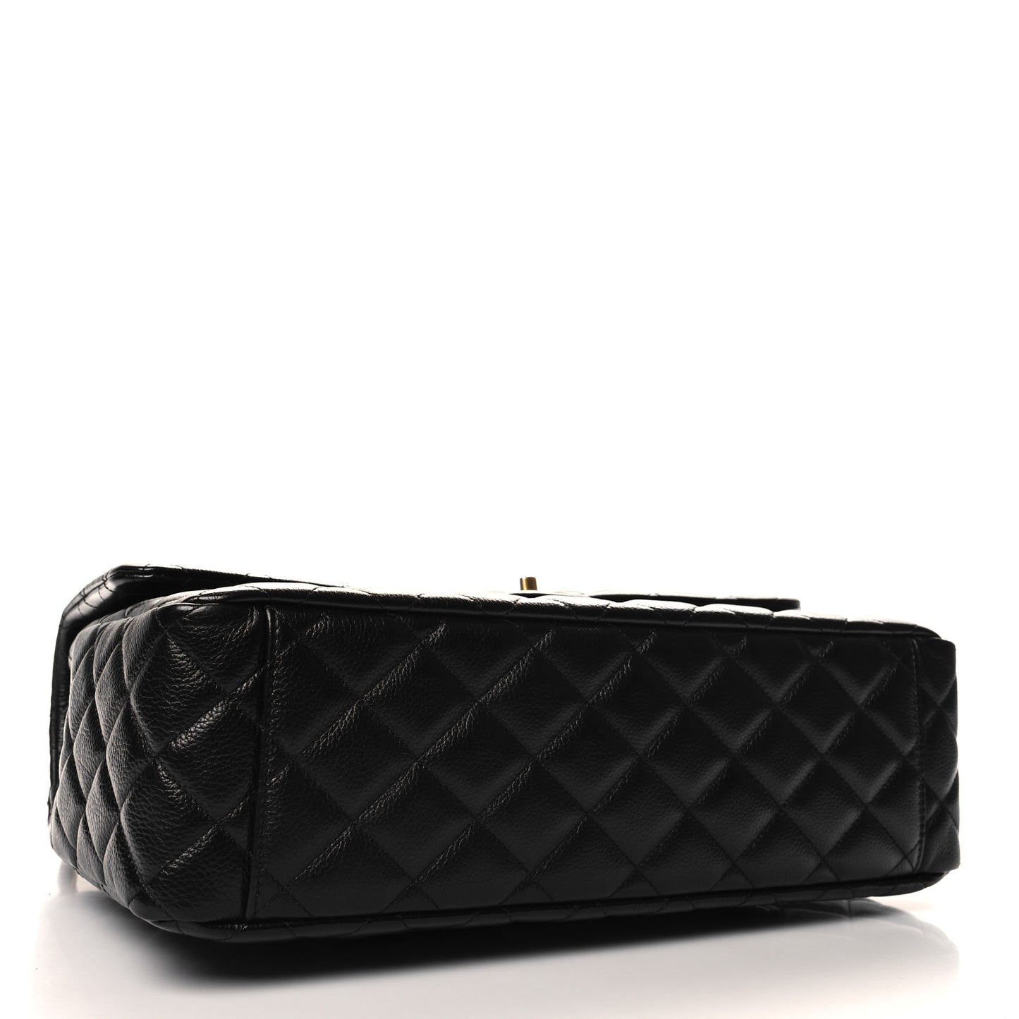 Caviar Quilted XXL Travel Flap Bag Black