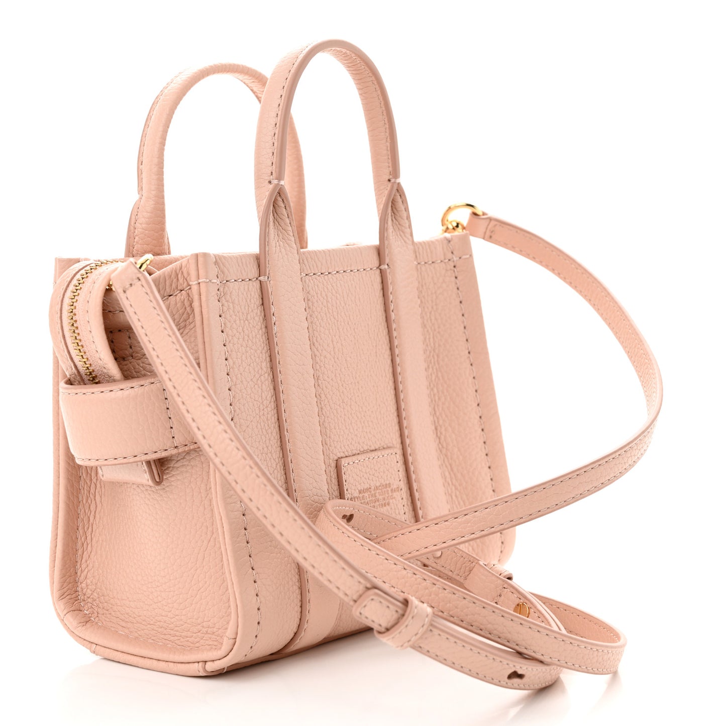 Grained Calfskin Mini The Tote Bag Rose