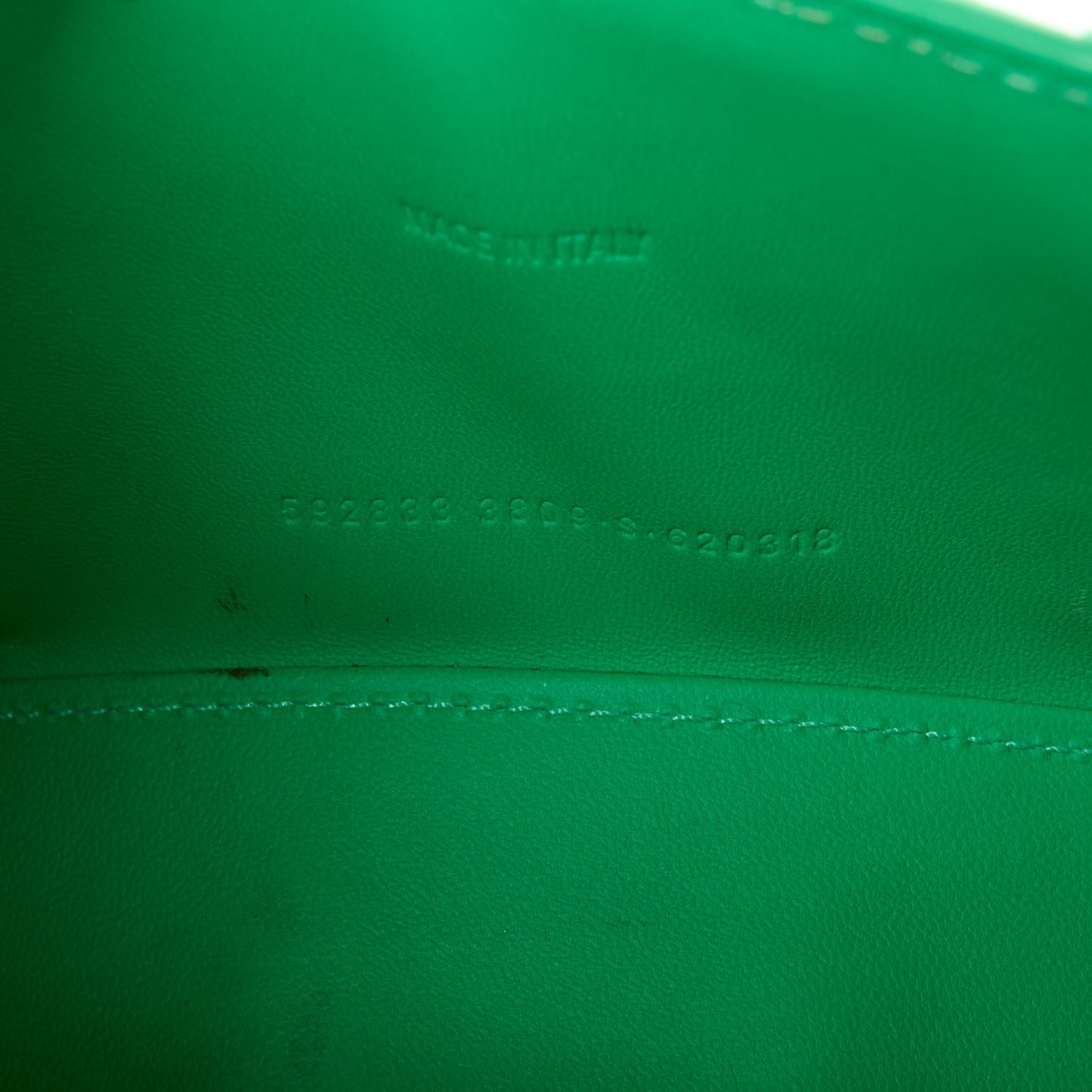 Shiny Calfskin Crocodile Embossed Hourglass Top Handle Bag XS Vivid Green
