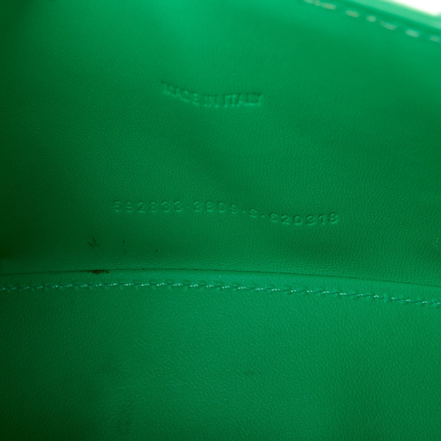 Balenciaga Shiny Calfskin Crocodile Embossed Hourglass Top Handle Bag XS Vivid Green 7 of 13