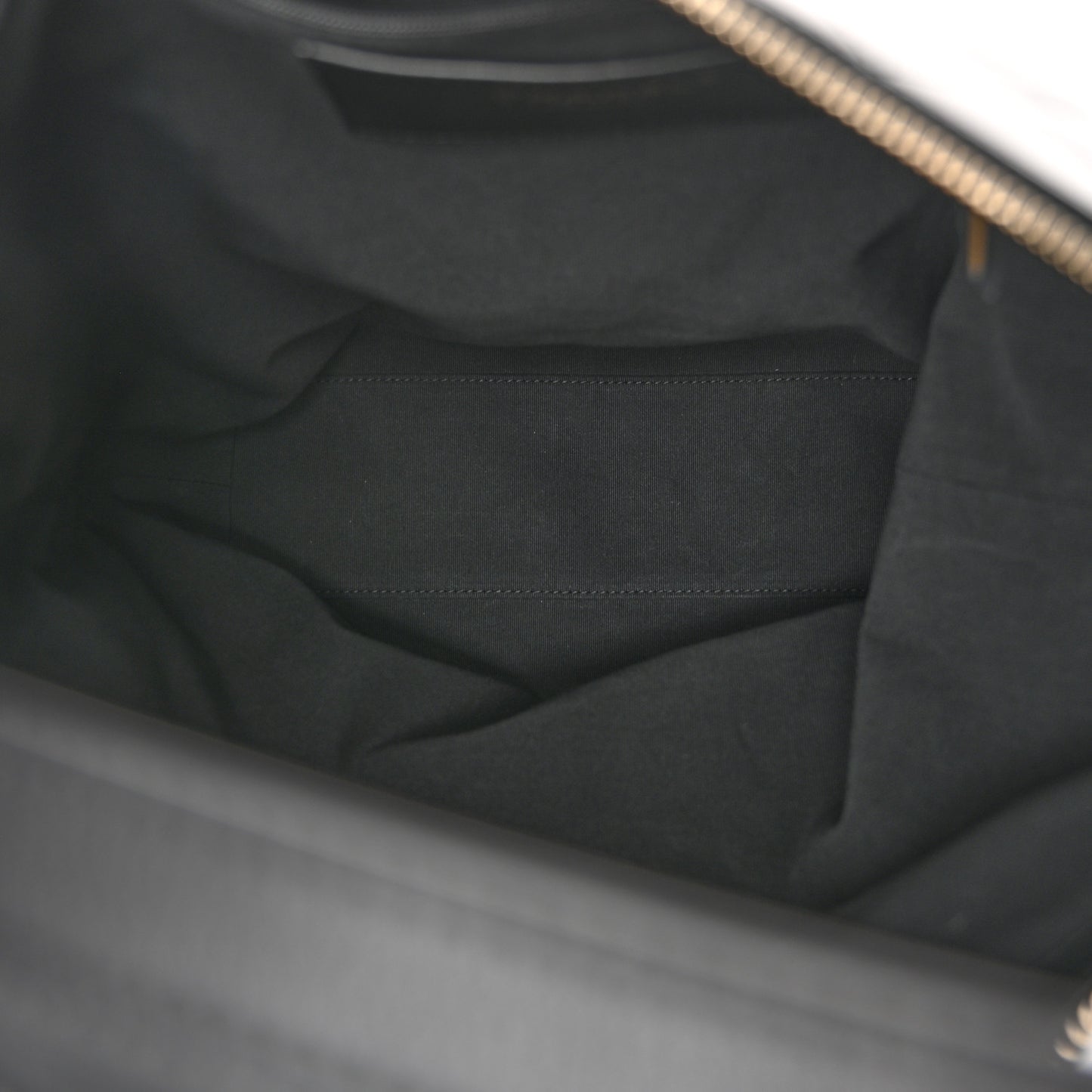 Calfskin Quilted Large Backpack Black