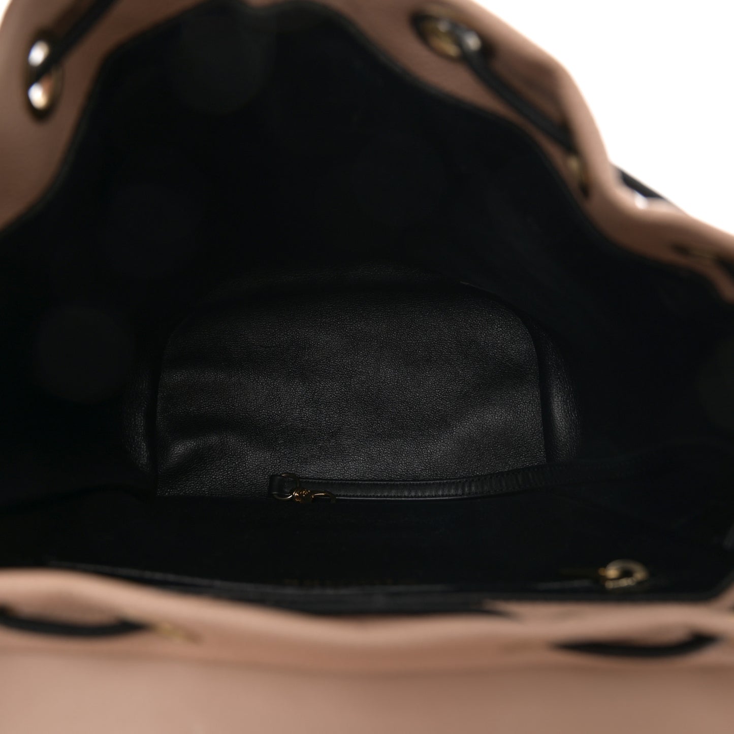 Caviar Quilted Filigree Backpack Beige Black