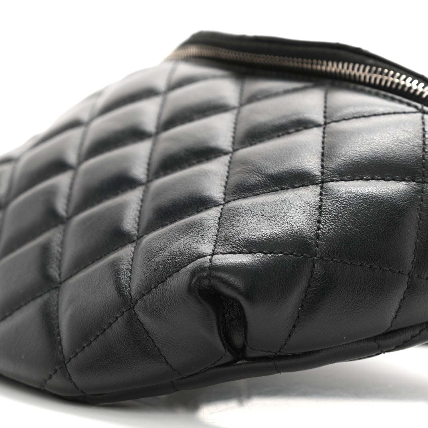 Chanel Calfskin Quilted Waist Belt Bag Black 10 of 10