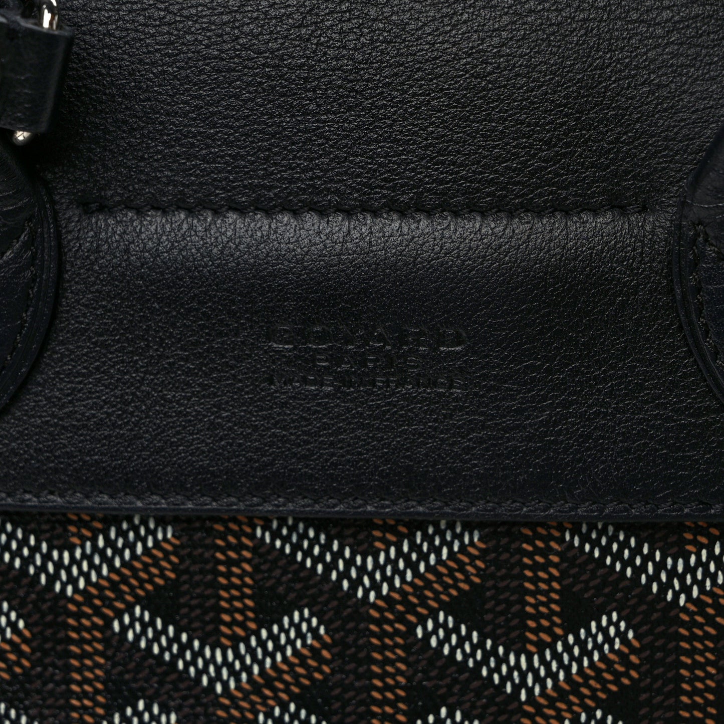 Goyardine Calfskin Mini Alpin Backpack Black