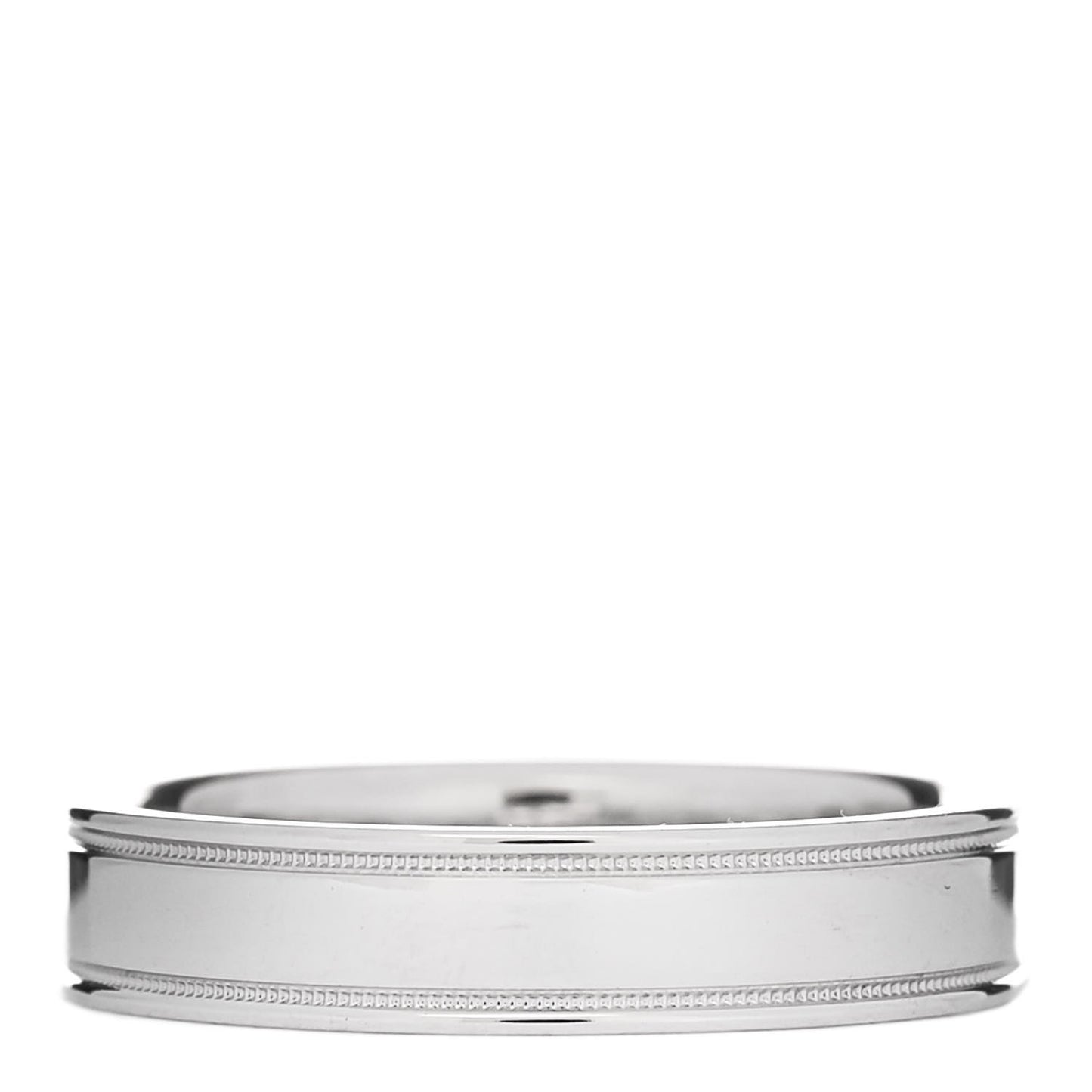 Platinum 4mm Together Double Milgrain Band Ring 52 6