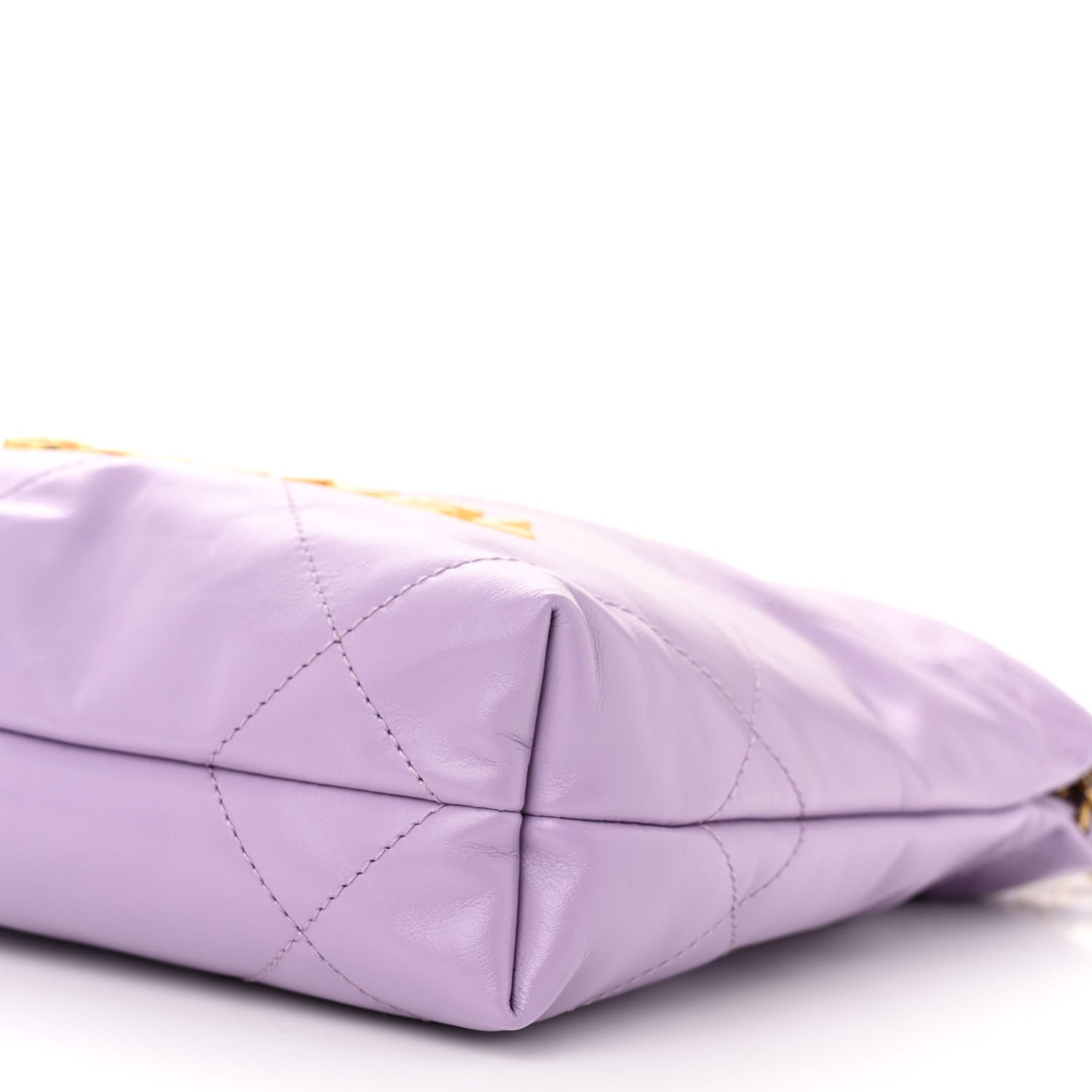 Chanel Shiny Calfskin Quilted Mini Chanel 22 Light Purple 10 of 10