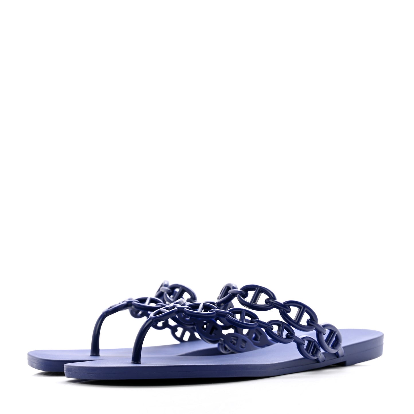 Rubber Chaine d'Ancre Island Sandals 38 Bleu Smalt