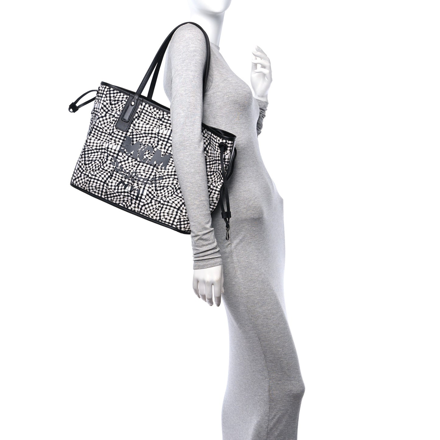 Visetos Medium Liz Reversible Shopper Tote Black