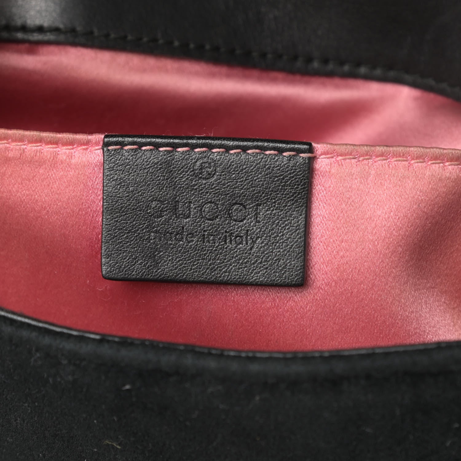 Gucci Velvet Matelasse Mini GG Marmont Shoulder Bag Black 6 of 17