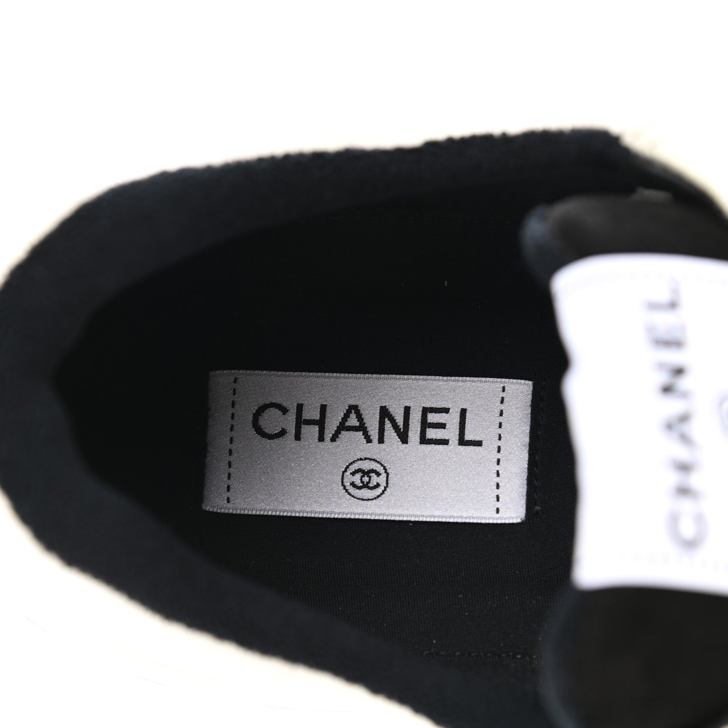 Grained Calfskin Fabric Mens Logo Sneakers 46 White Black