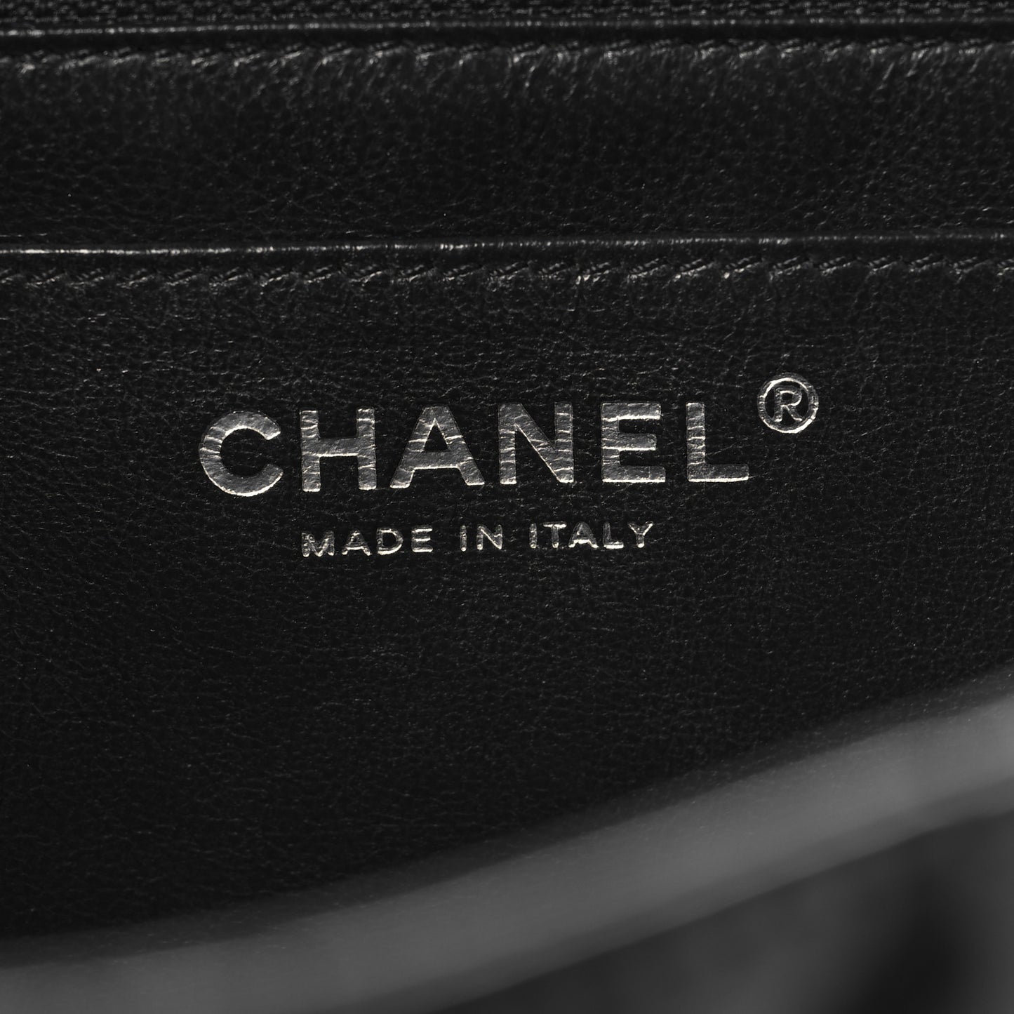 Patent Quilted Jumbo Single Flap Black