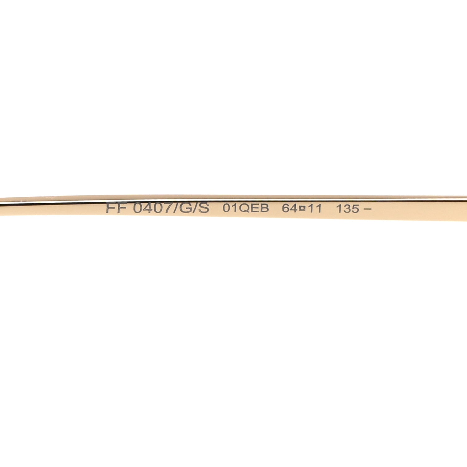 Fendi Metal Fendi Forever Aviator Sunglasses FF0407/G/S Gold 5 of 8
