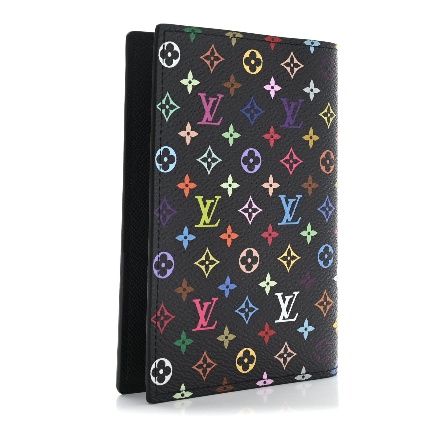 LV X TM Monogram Multicolor Passport Cover Black