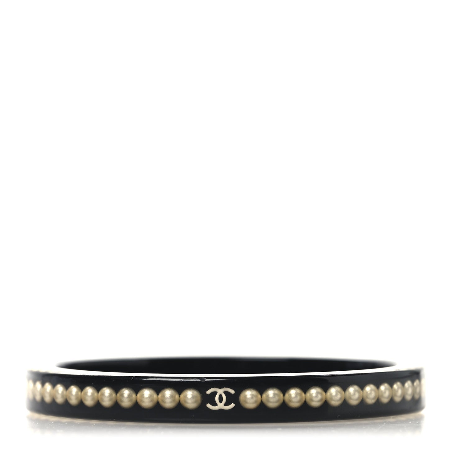 Resin Pearl CC Bangle Black