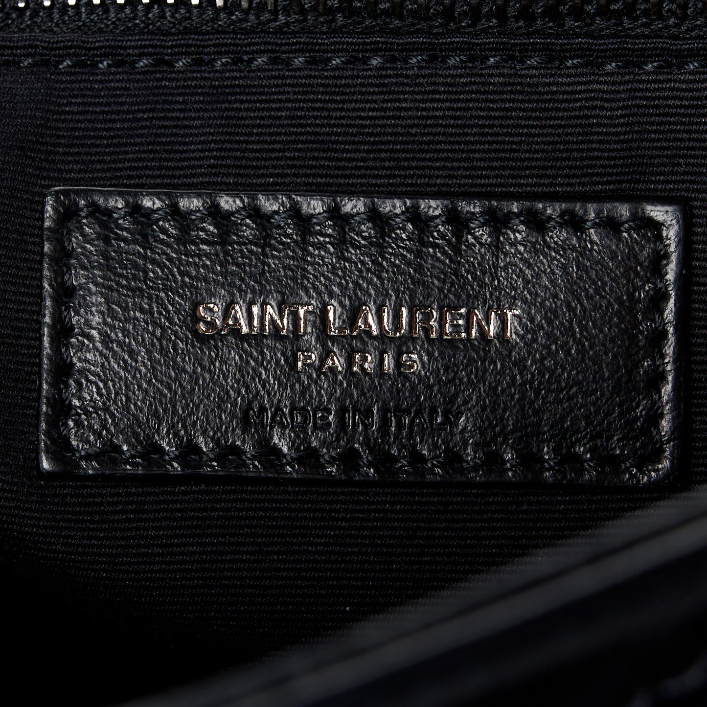 Crinkled Calfskin Matelasse Monogram Large Niki Chain Satchel Black