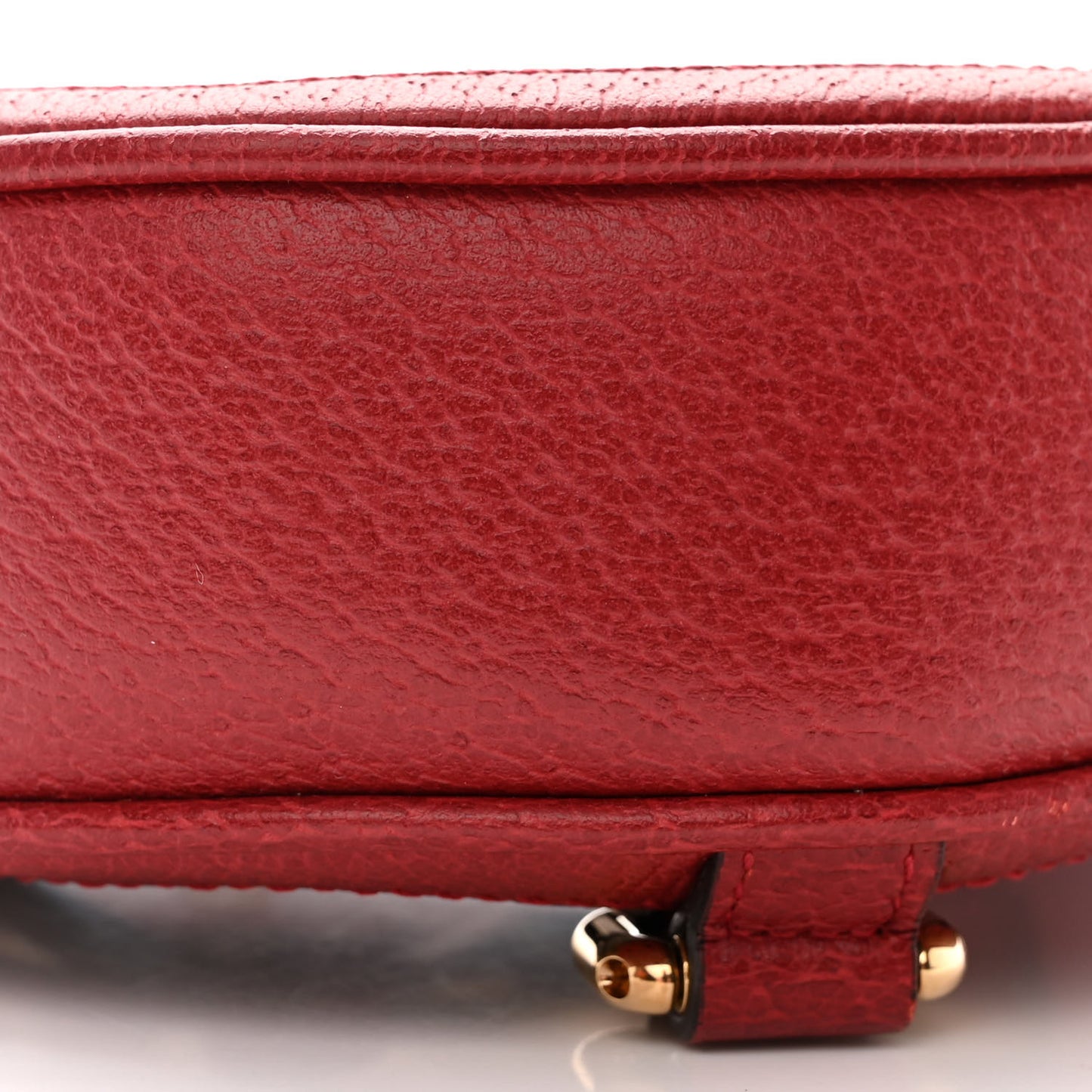 GG Supreme Monogram Web Flora Mini Ophidia Round Backpack Red