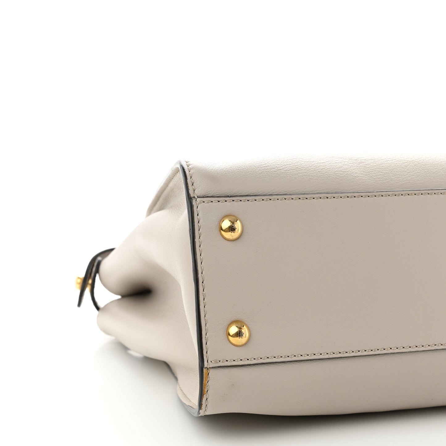 Vitello Seta Shiny Nappa Medium Peekaboo Iconic Satchel Grigio Polvere Bois de Rose