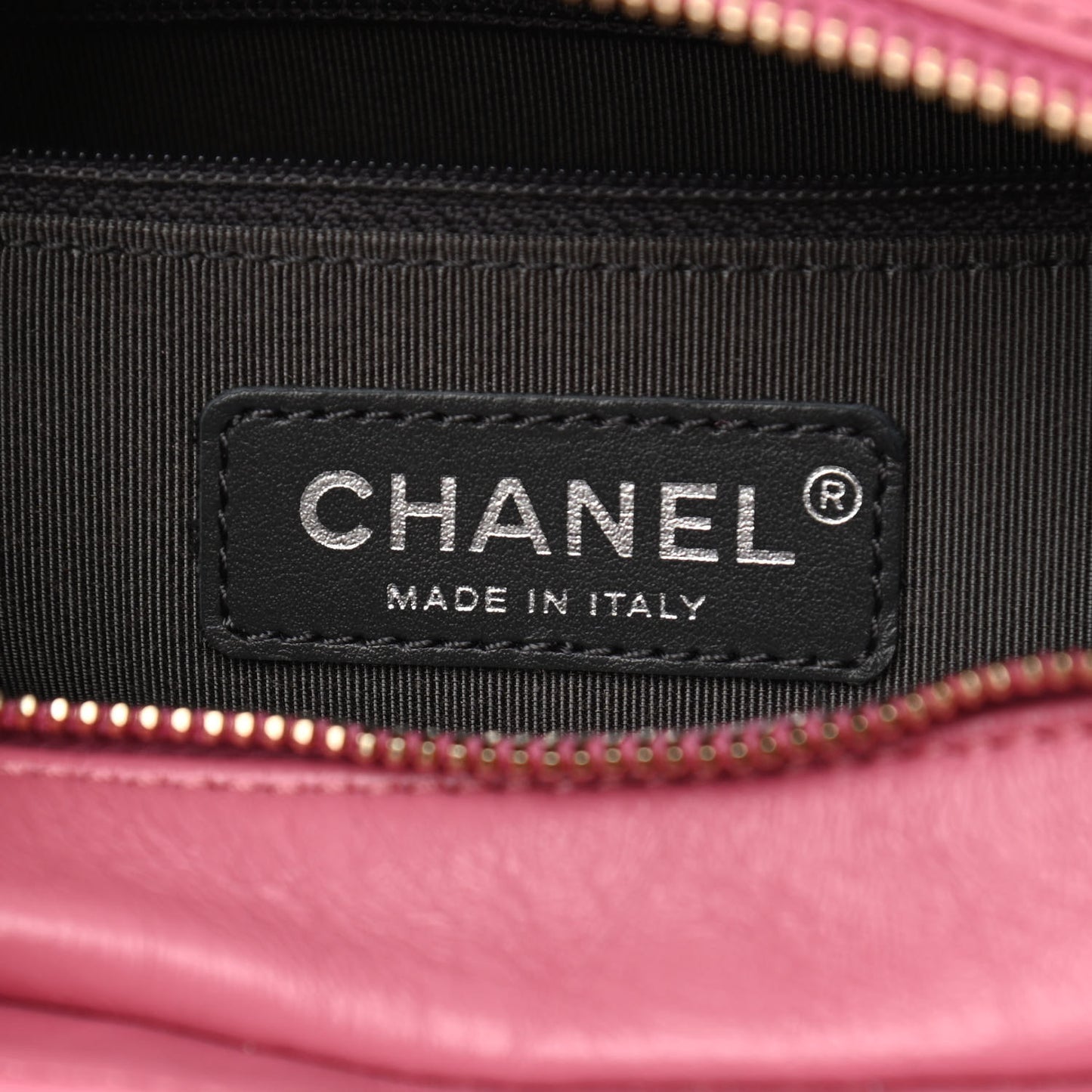 Aged Calfskin Chevron Quilted Small Gabrielle Hobo Dark Pink Navy